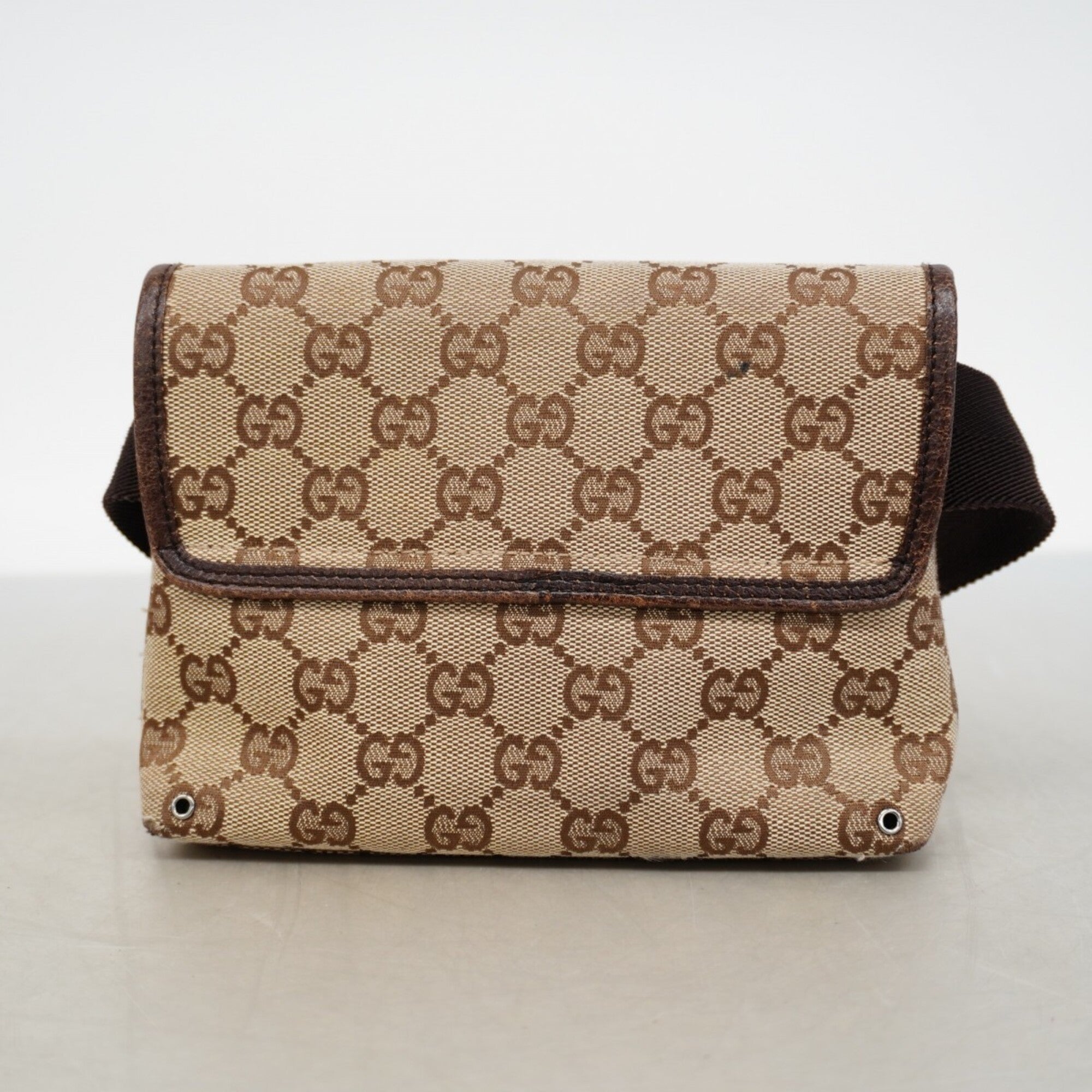 Gucci Brown Canvas Fanny Pack (Pre-Owned)