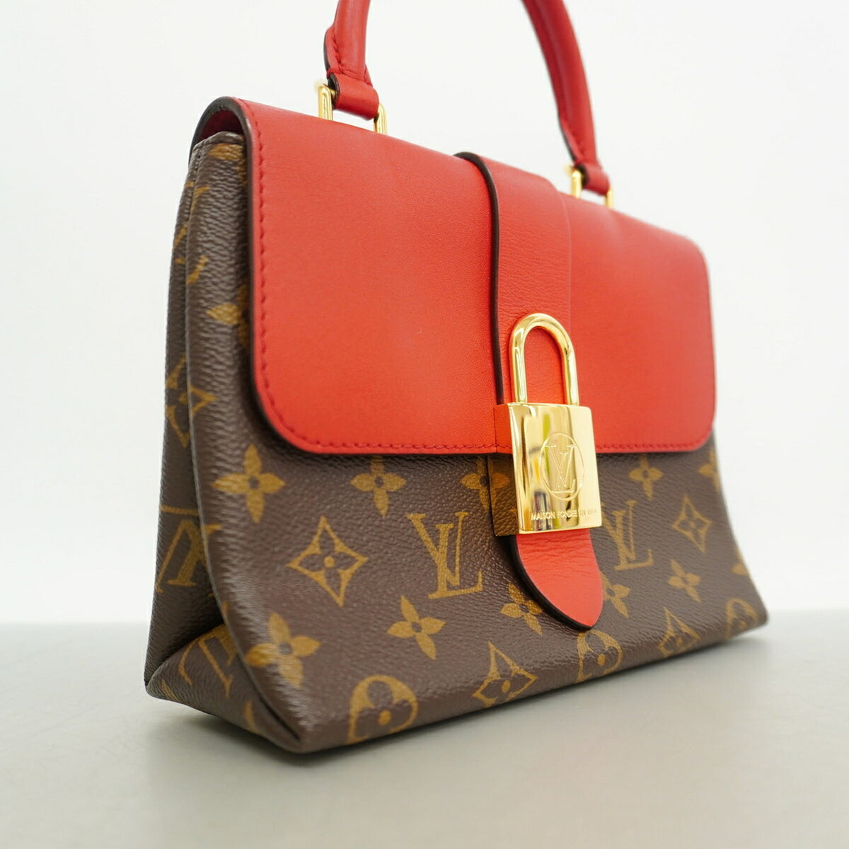 Louis Vuitton Brown Red Color Handbag (Pre-Owned)