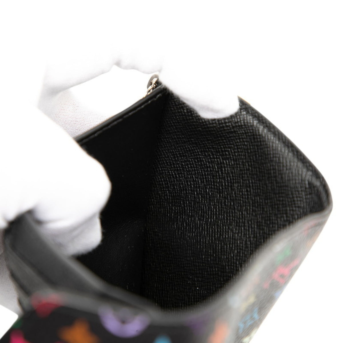 Louis Vuitton Black Pvc Wallet (Tri-Fold) (Pre-Owned)