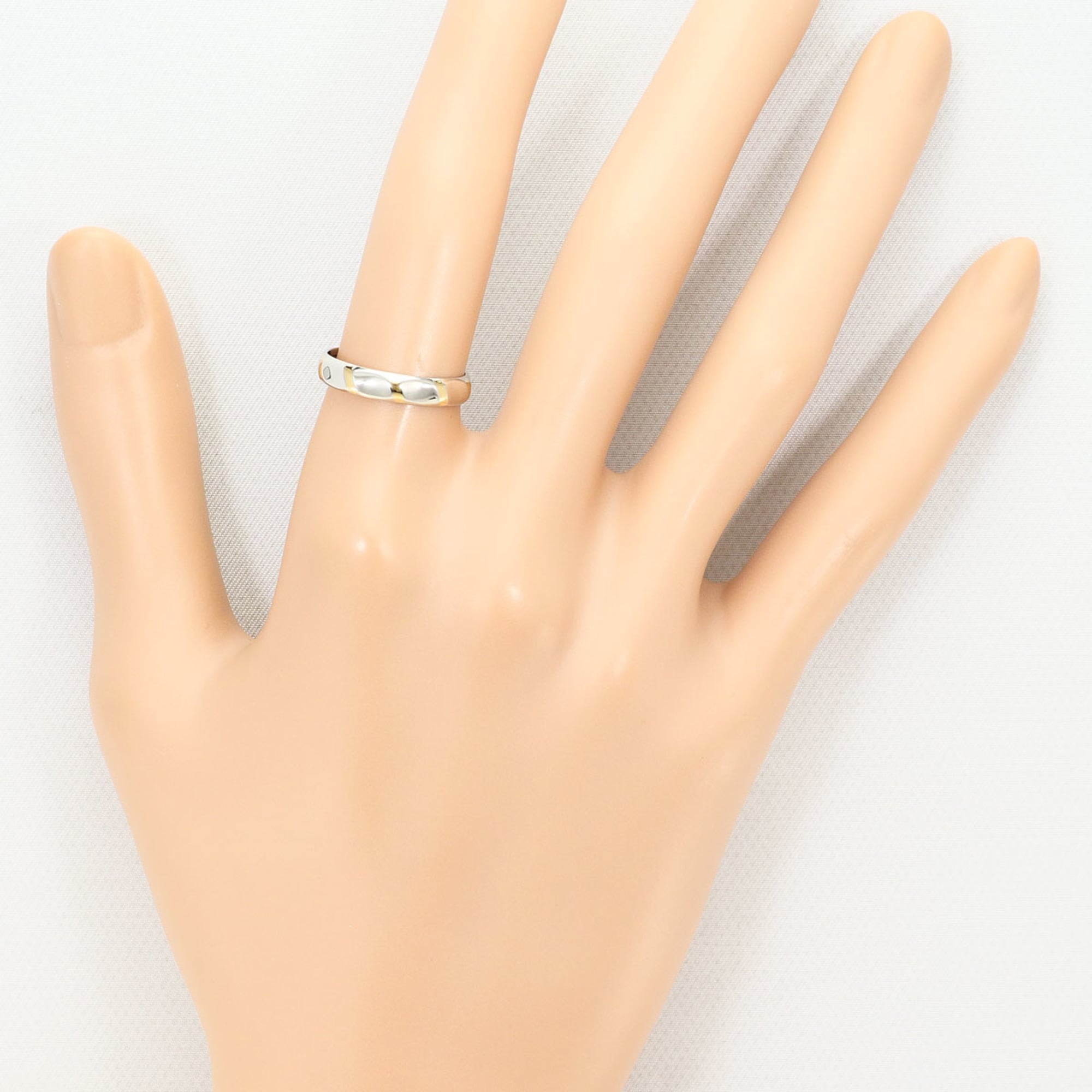 Celine Yellow Gold (18K) Platinum 850 Band Ring (Pre-Owned)