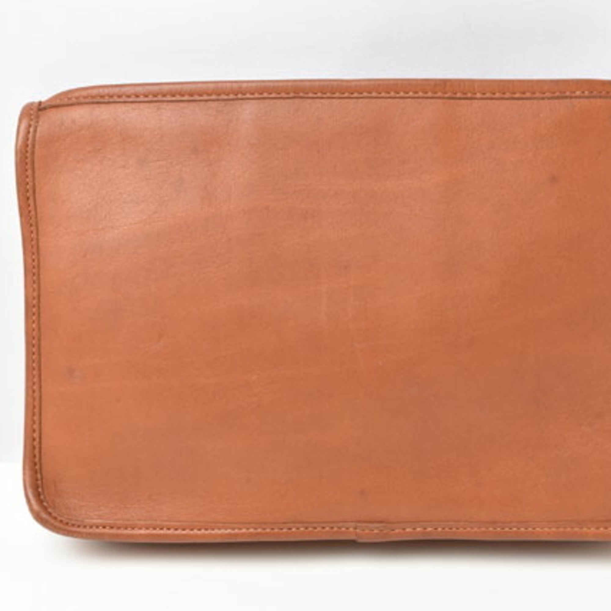 Coach Brown Leather Clutch Bag Pouch (Pre-Owned)