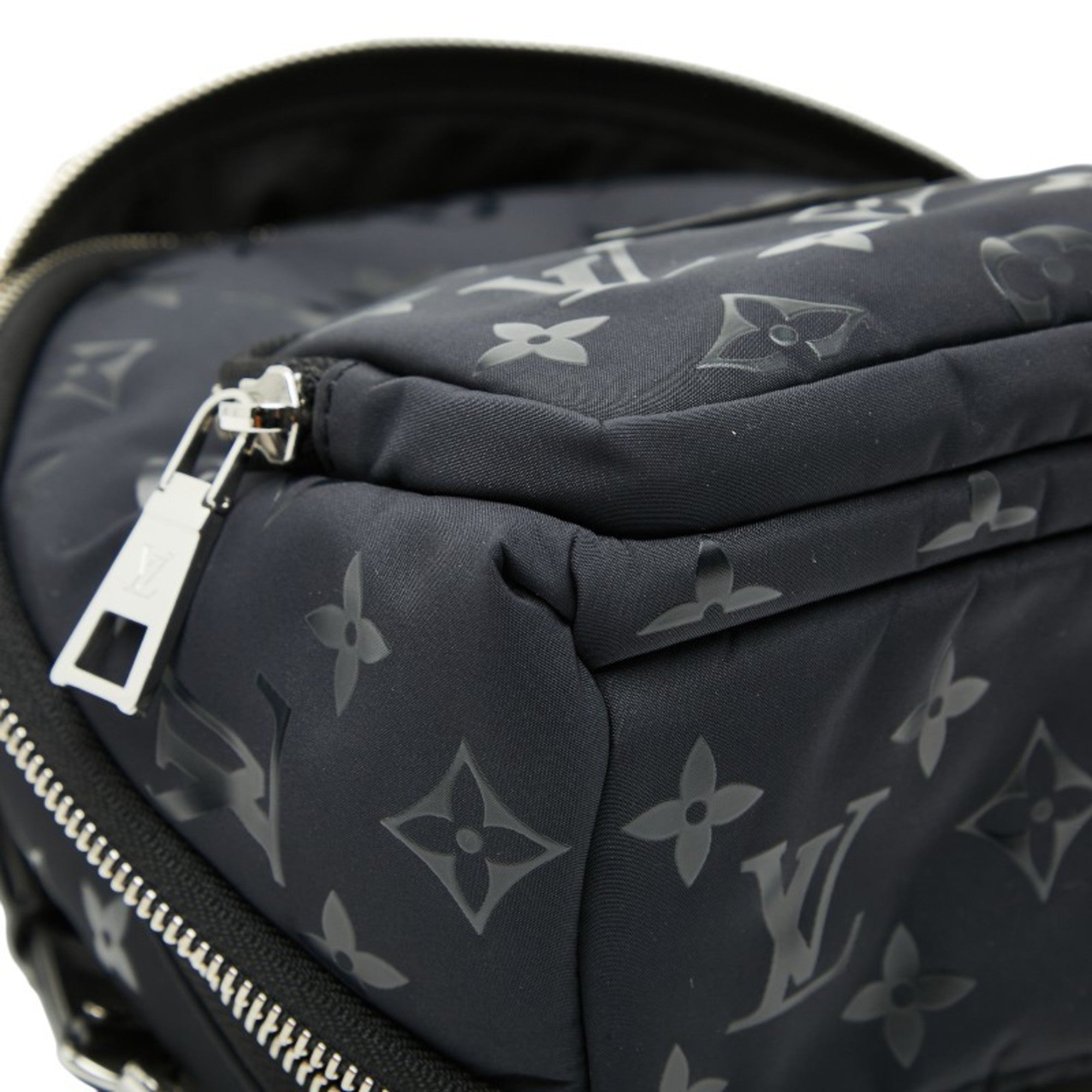 Louis Vuitton Black Noir Nylon Backpack (Pre-Owned)