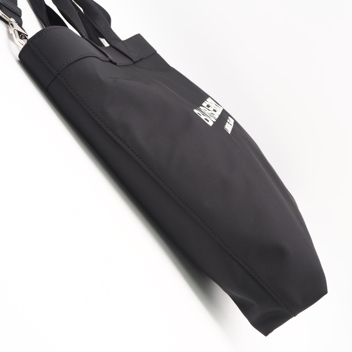 Burberry Black White Nylon Tote Bag (Pre-Owned)