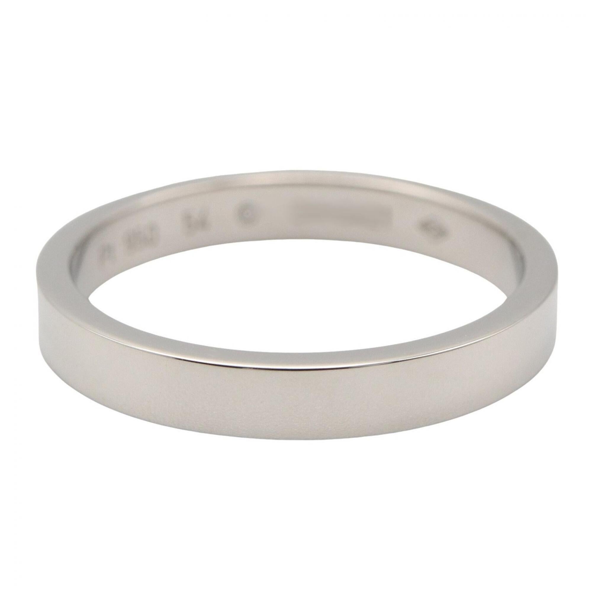 Cartier Silver Platinum 950 Band Ring (Pre-Owned)