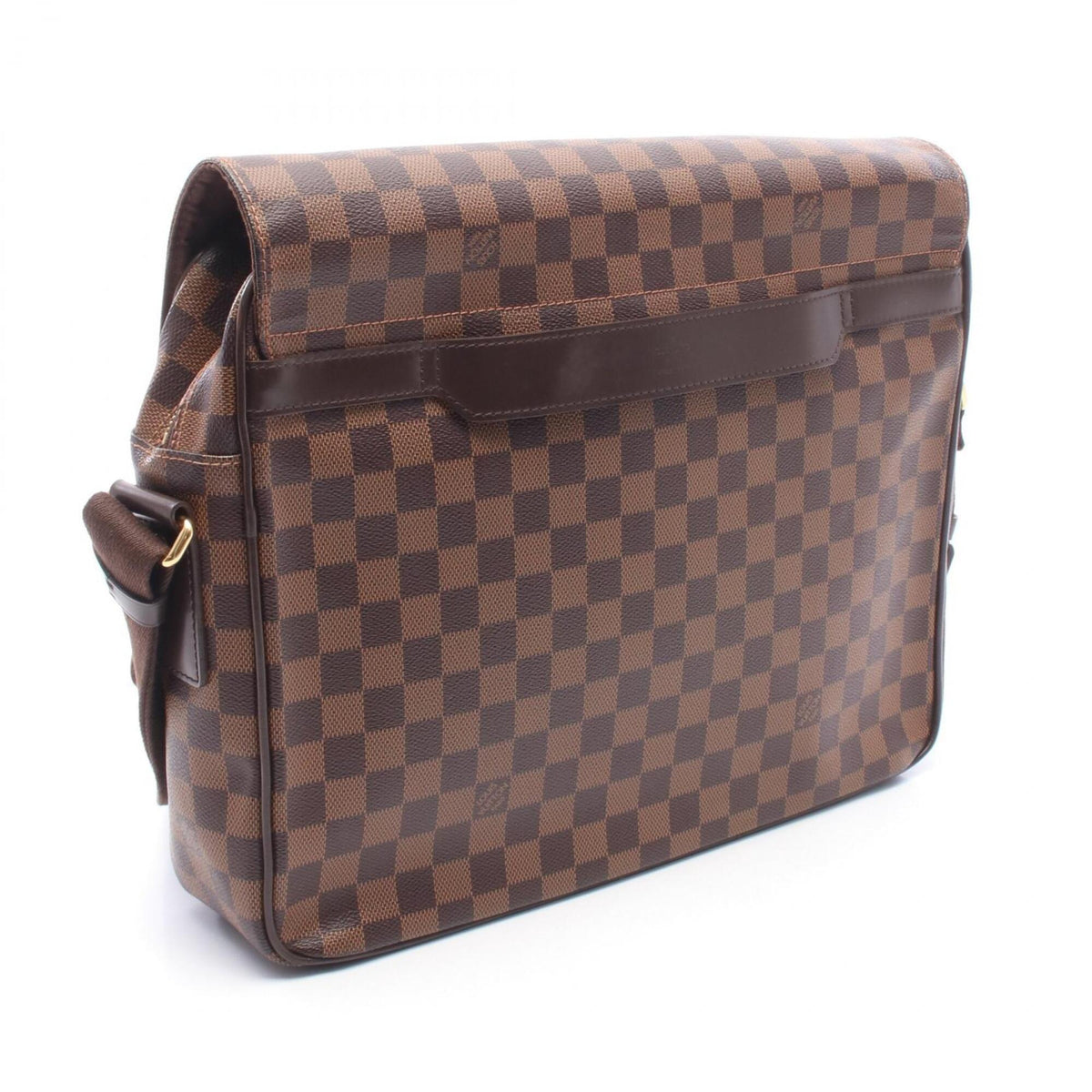 Louis Vuitton Damier Brown Coated Canvas Leather Shoulder Bag (Pre-Owned)