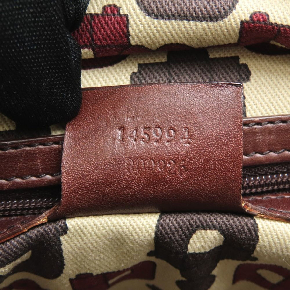 Gucci Dark Brown Leather Tote Bag (Pre-Owned)