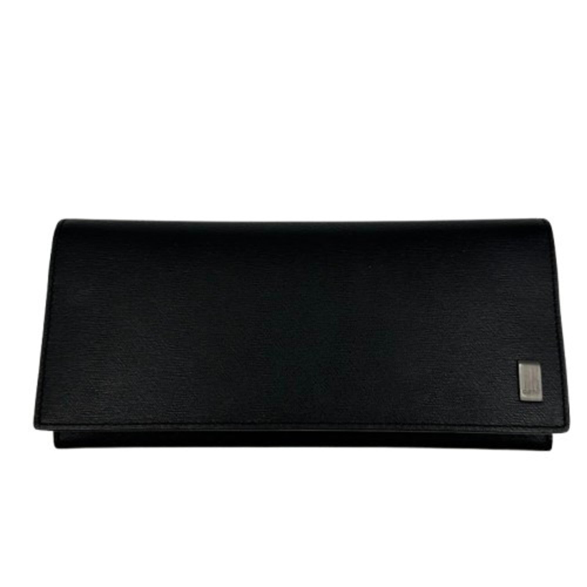 Dunhill Black Leather Long Wallet (Bi-Fold) (Pre-Owned)