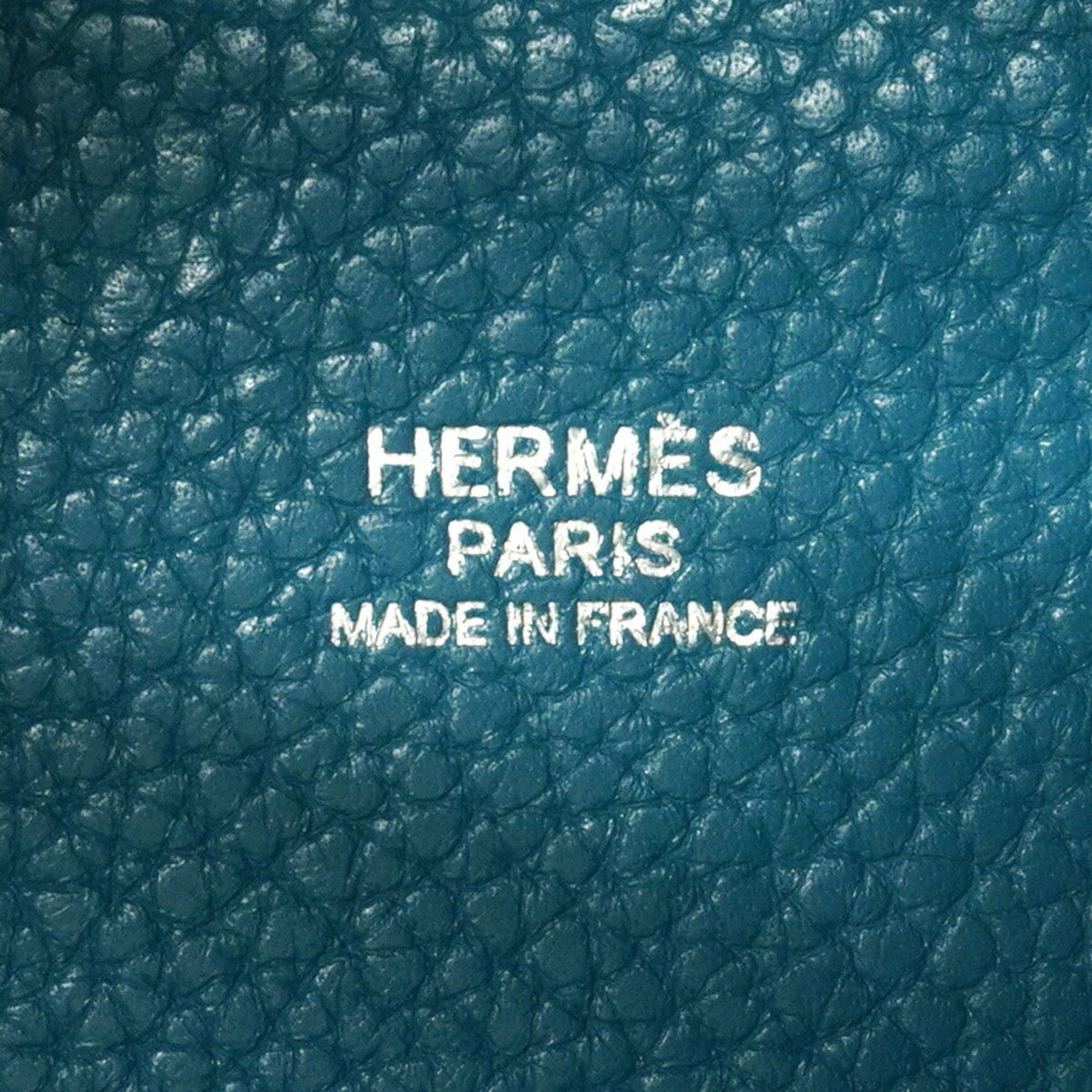 Hermes Blue Jean Taurillon Clemence Leather Handbag (Pre-Owned)