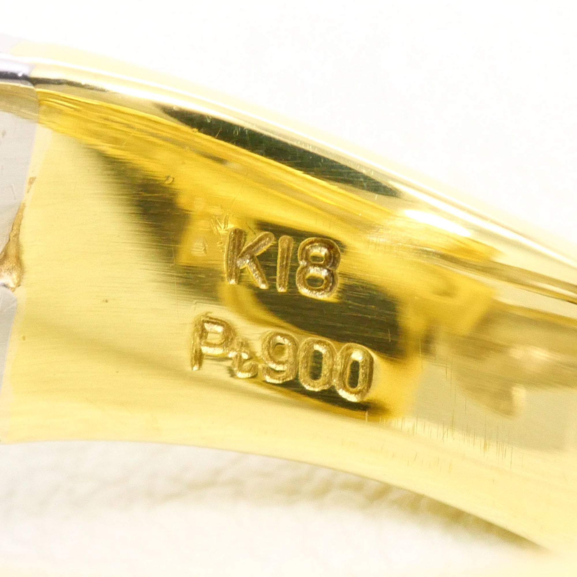 Unbranded Black Platinum Yellow Gold Yellow Gold (18K) Platinum 900 Band Ring (Pre-Owned)