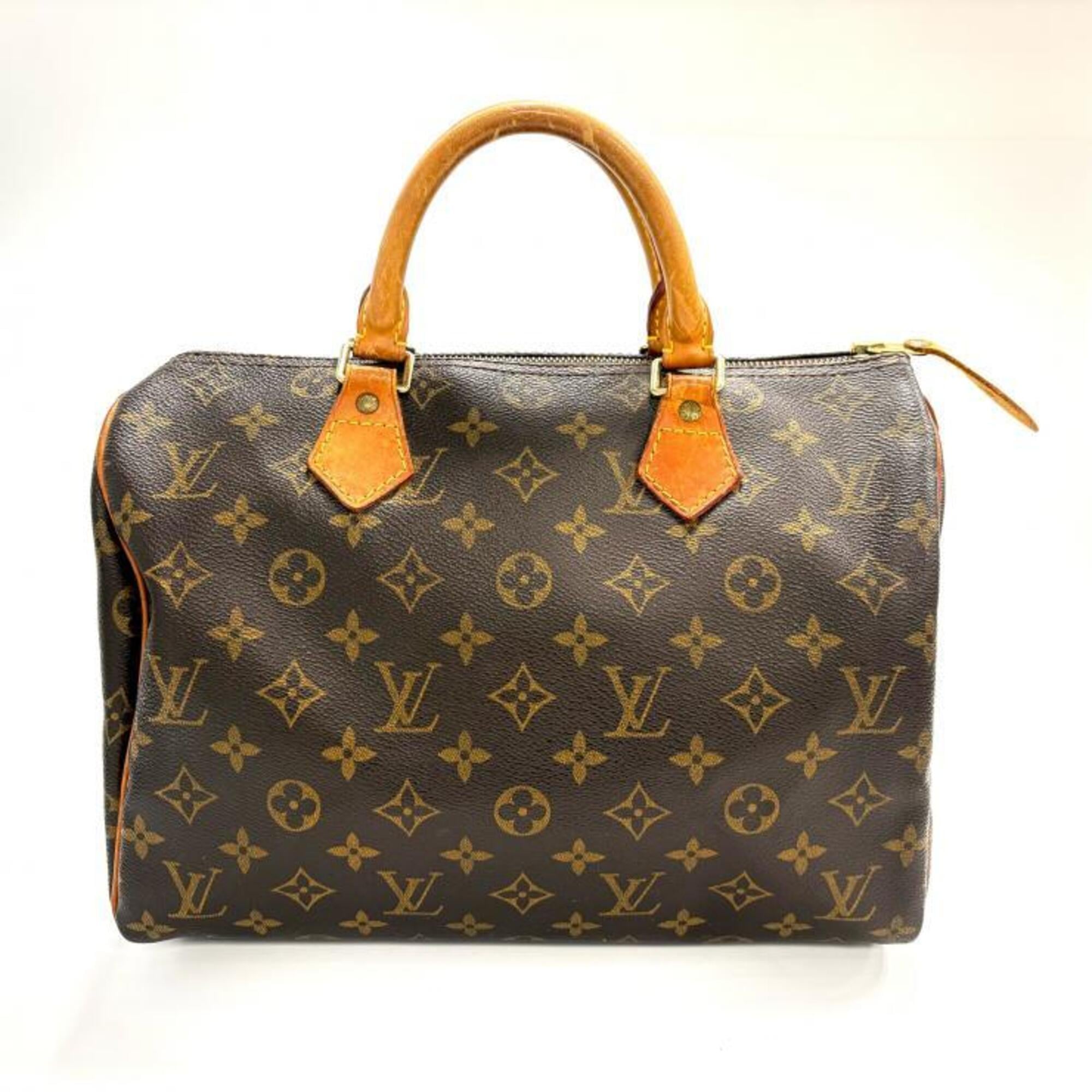 Louis Vuitton Beige Brown Monogram Handbag (Pre-Owned)