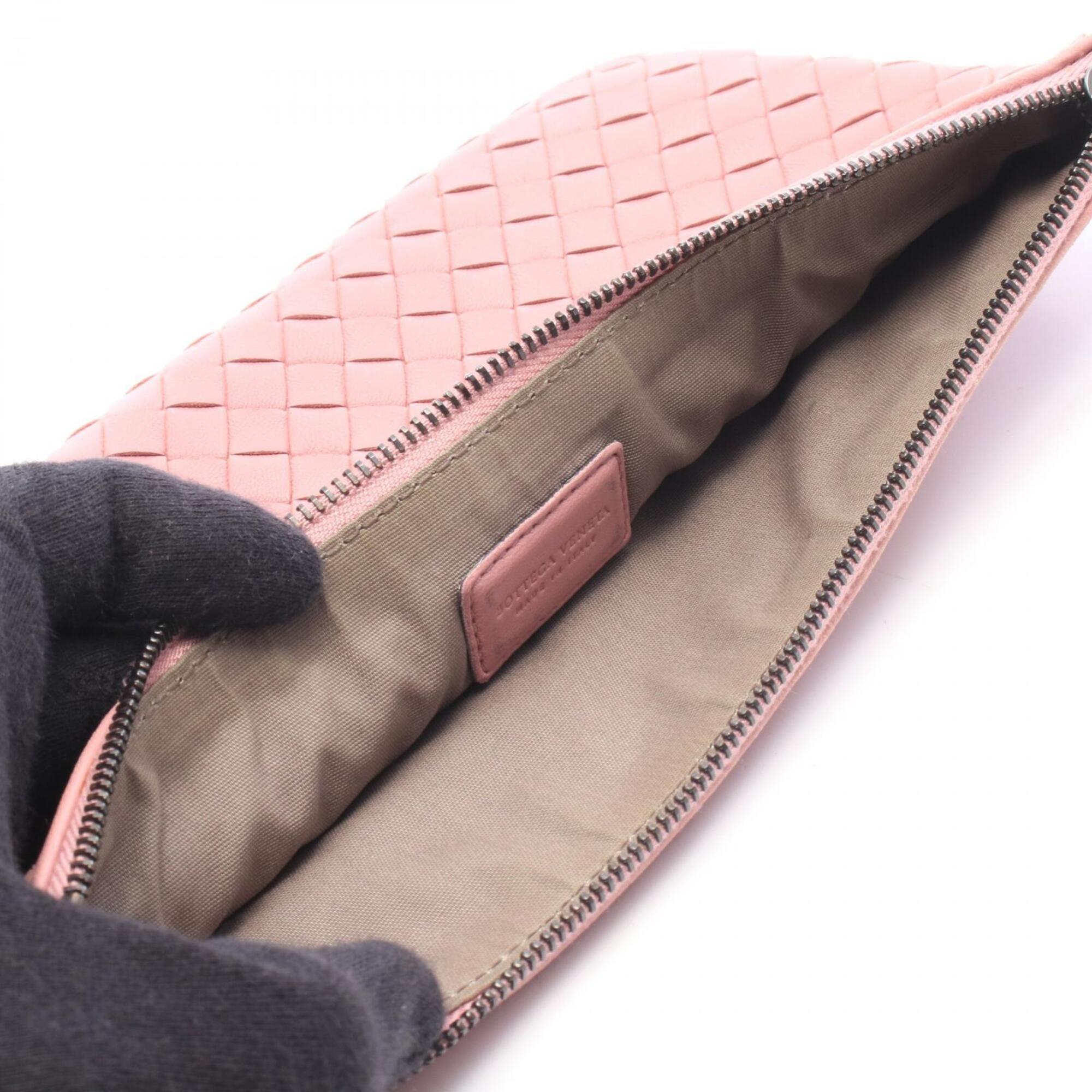 Bottega Veneta Pink Intrecciato Pouch (Pre-Owned)