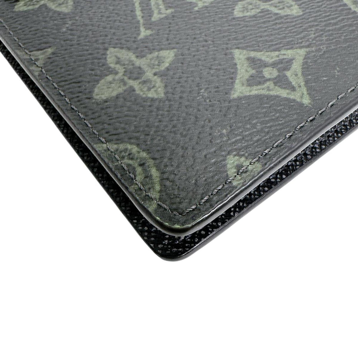 Louis Vuitton Dark Green Galle Monogram Or Monogram Long Wallet (Bi-Fold) (Pre-Owned)