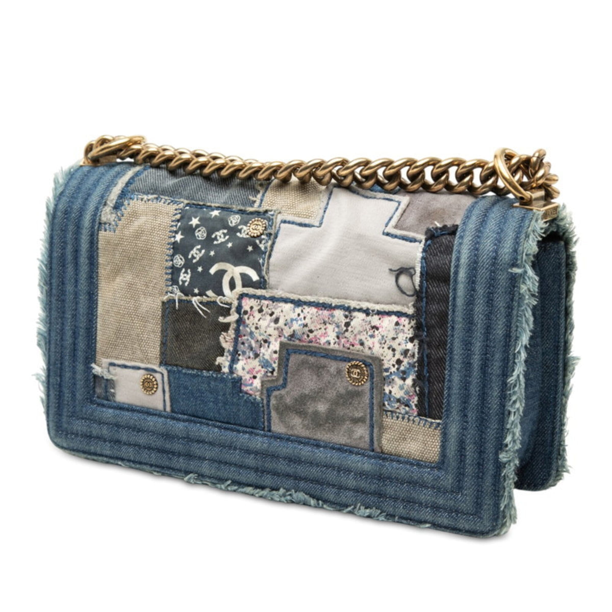 Chanel Denim Blue Denim Shoulder Bag (Pre-Owned)