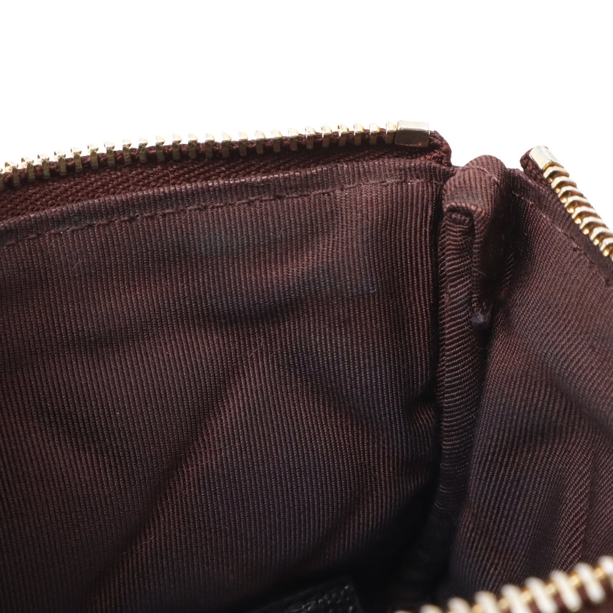 Chanel Black Grained Calfskin Pouch (Pre-Owned)