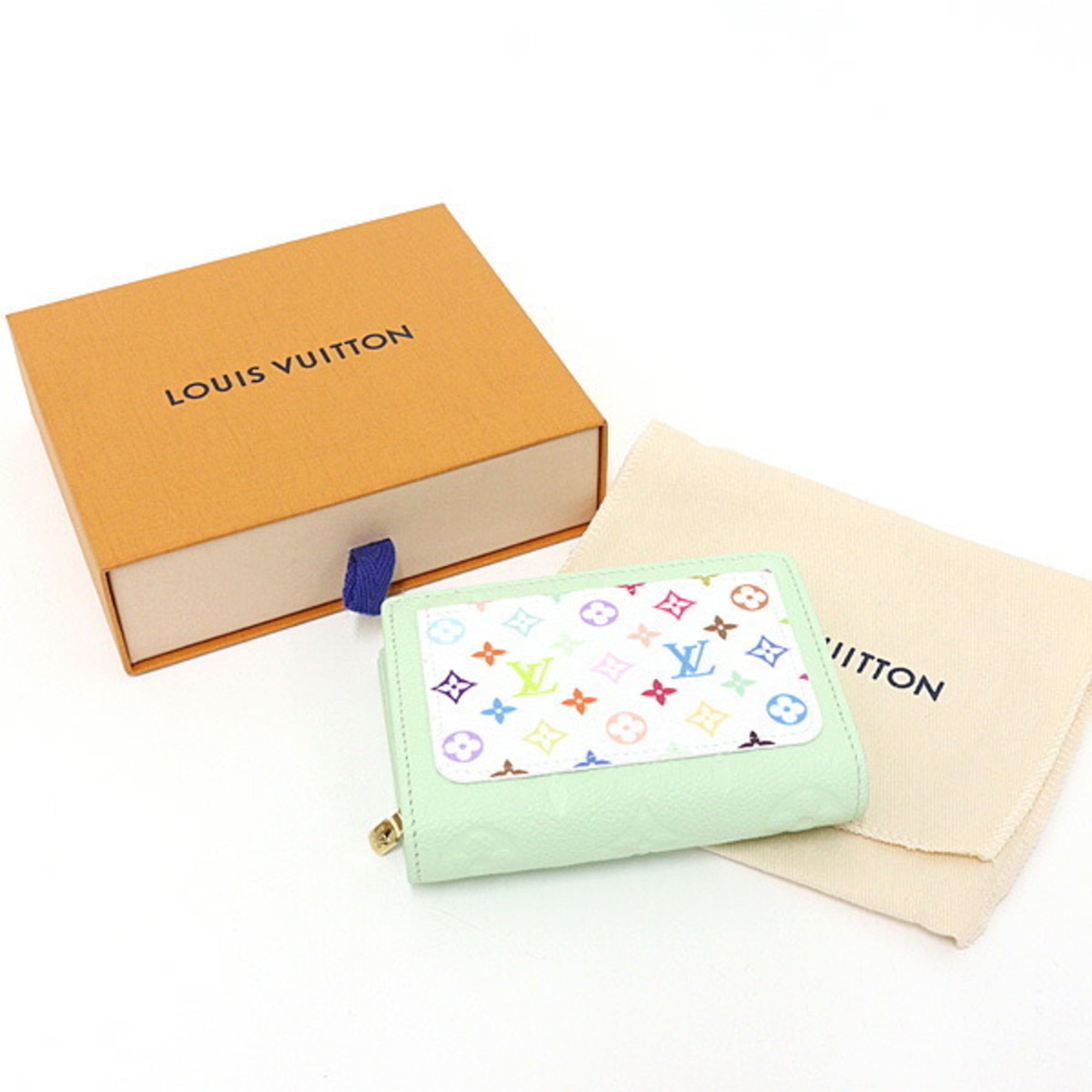 Louis Vuitton Green Multi-Color Monogram Empreinte Wallet (Bi-Fold) (Pre-Owned)