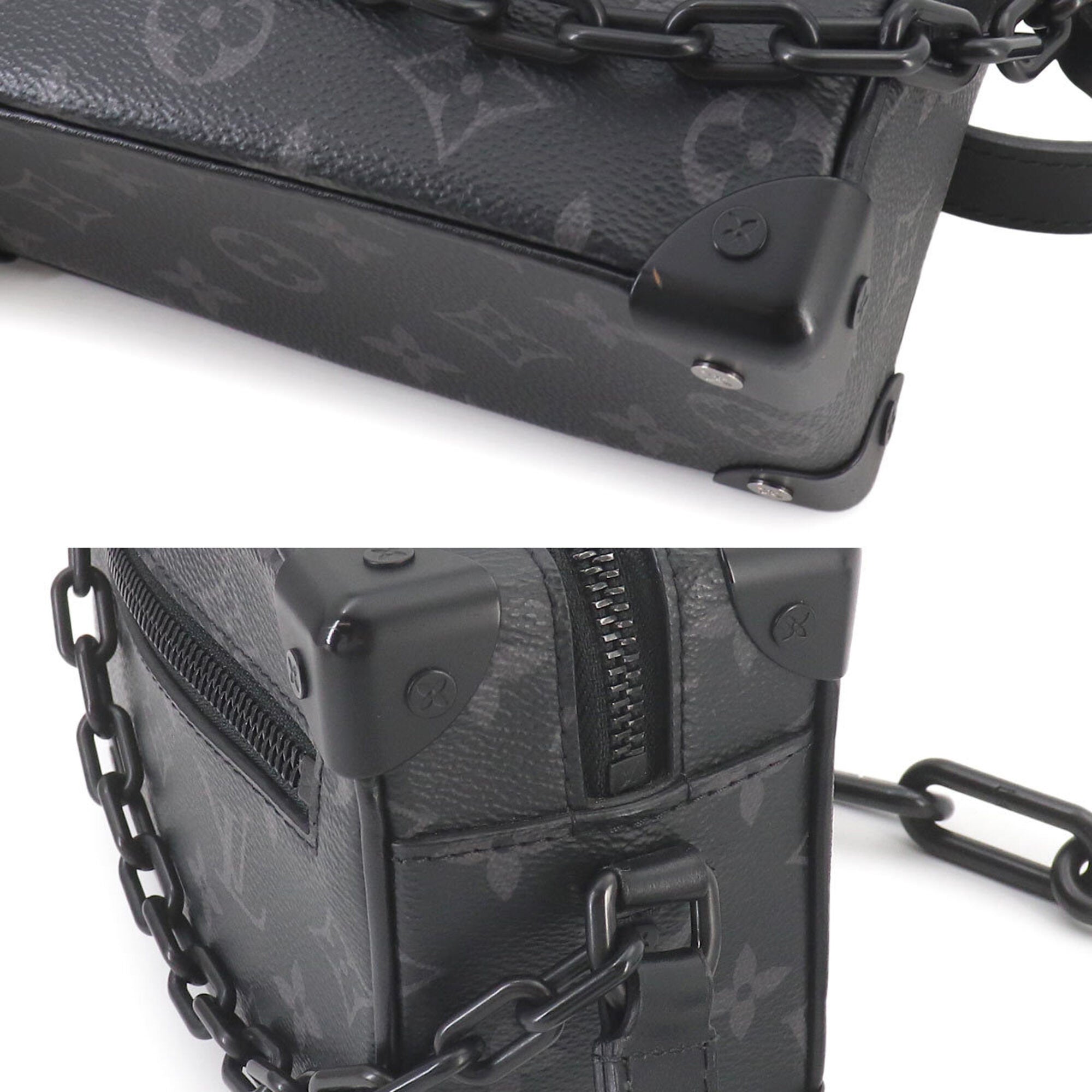 Louis Vuitton Black Galle Monogram Eclipse Monogram Eclipse Handbag Shoulder Bag (Pre-Owned)
