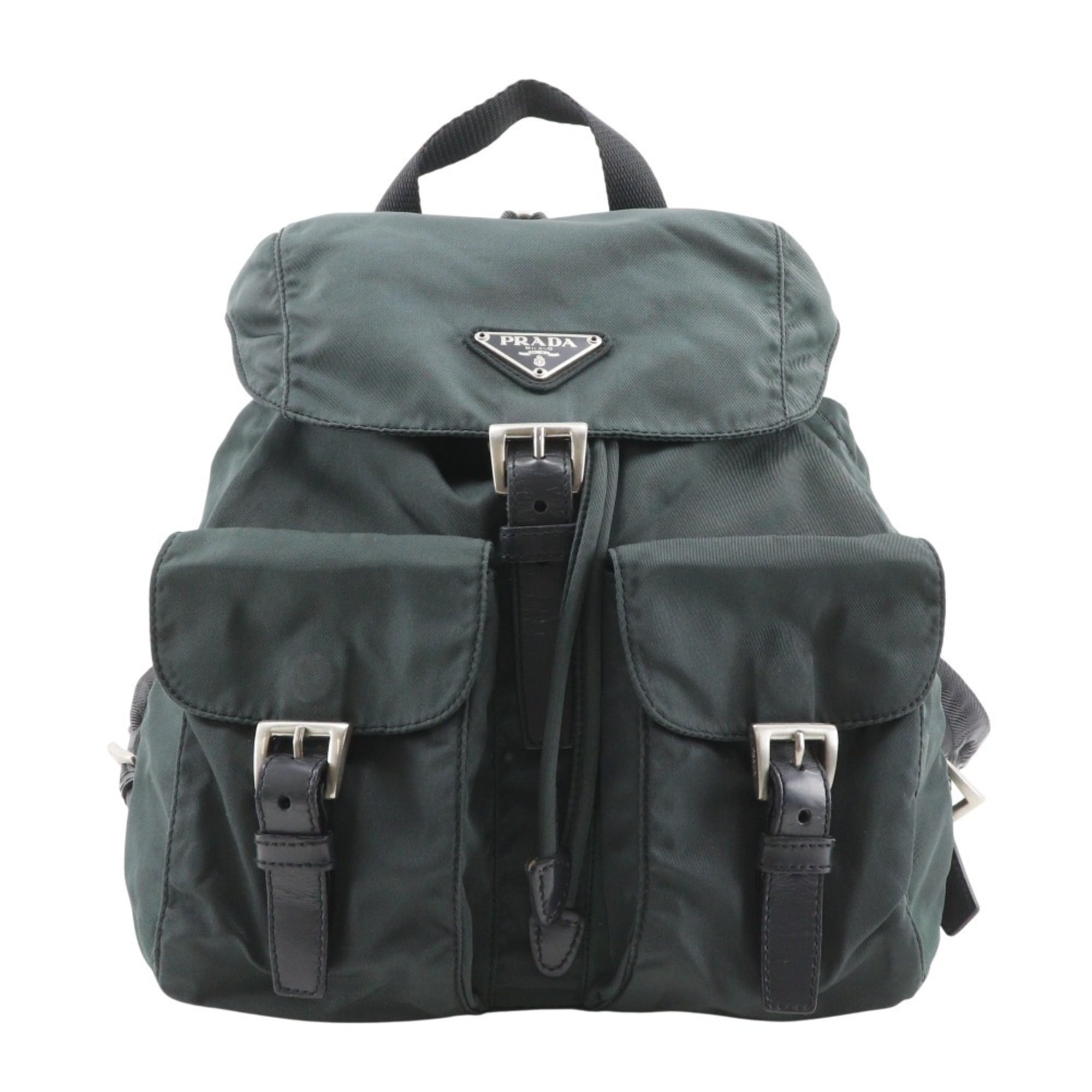 Prada Green Nylon Backpack (Pre-Owned)