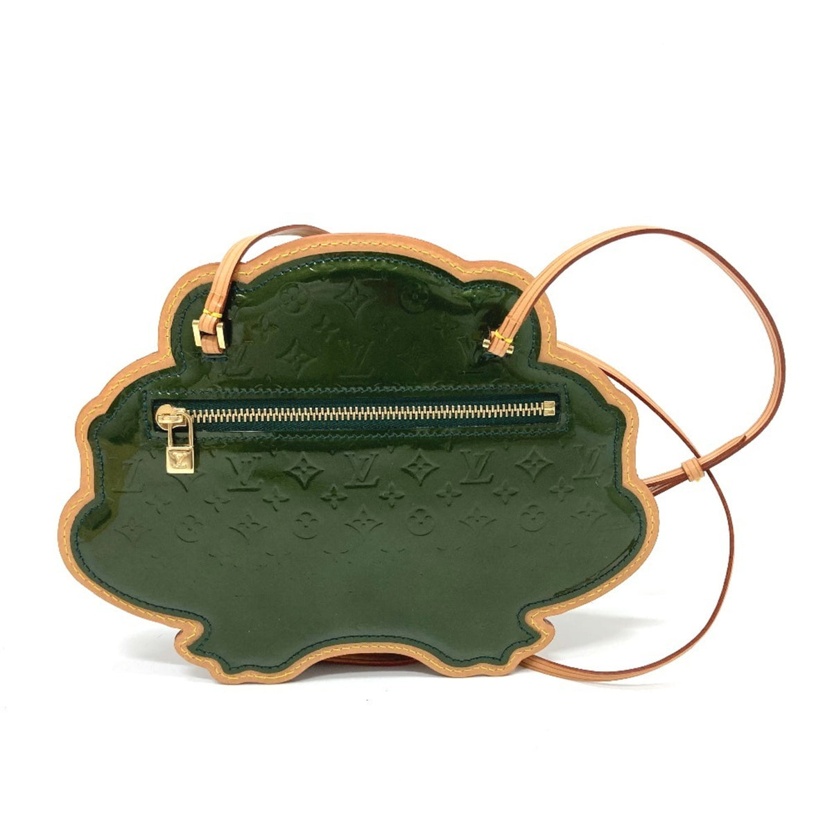 Louis Vuitton Green Monogram Vernis Pochette Shoulder Bag (Pre-Owned)