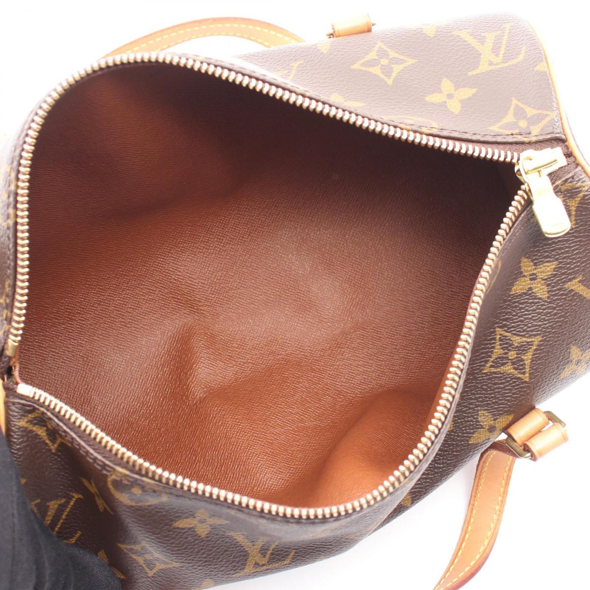 Louis Vuitton Brown Coated Canvas Pvc Monogram Leather Handbag (Pre-Owned)