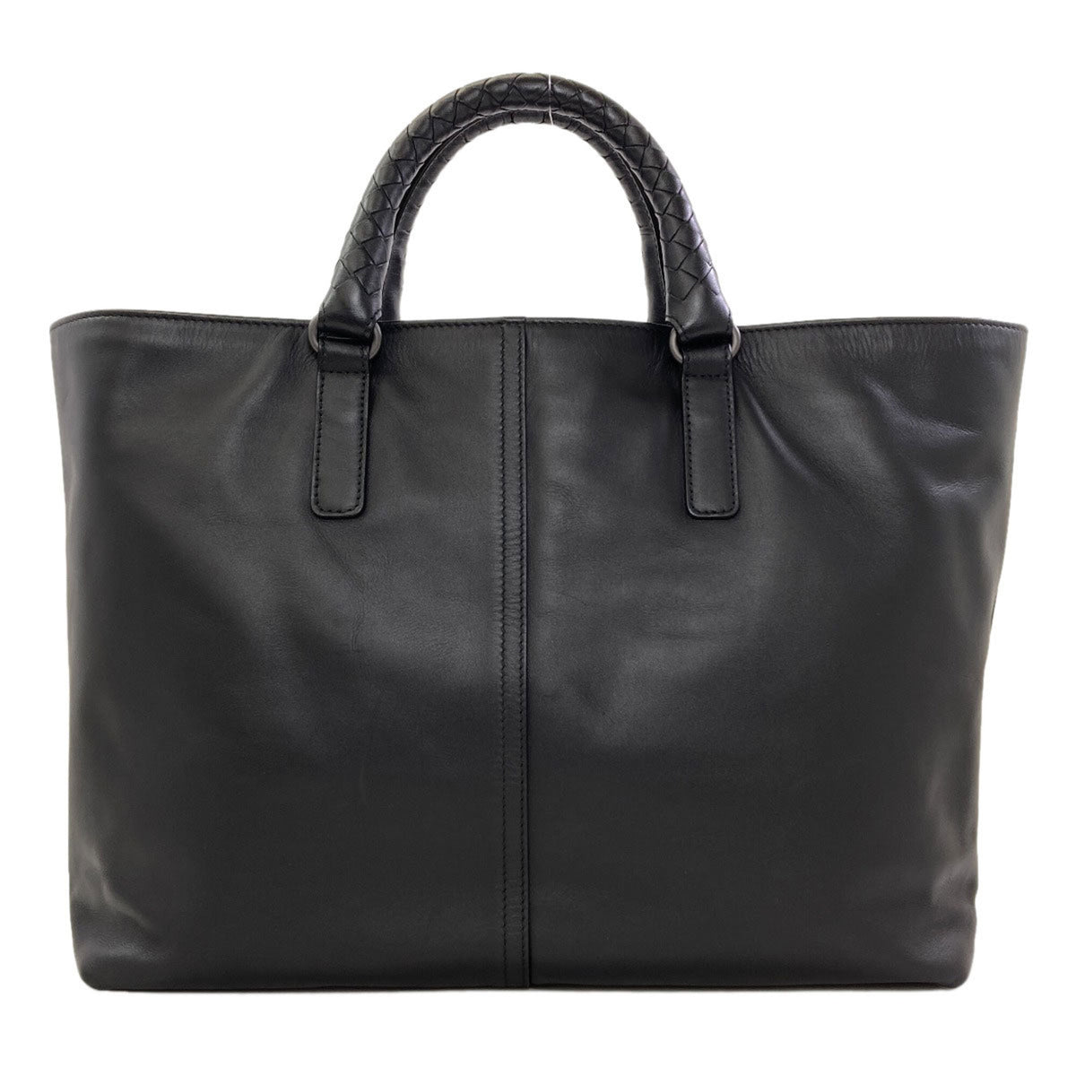 Bottega Veneta Black Leather Handbag (Pre-Owned)