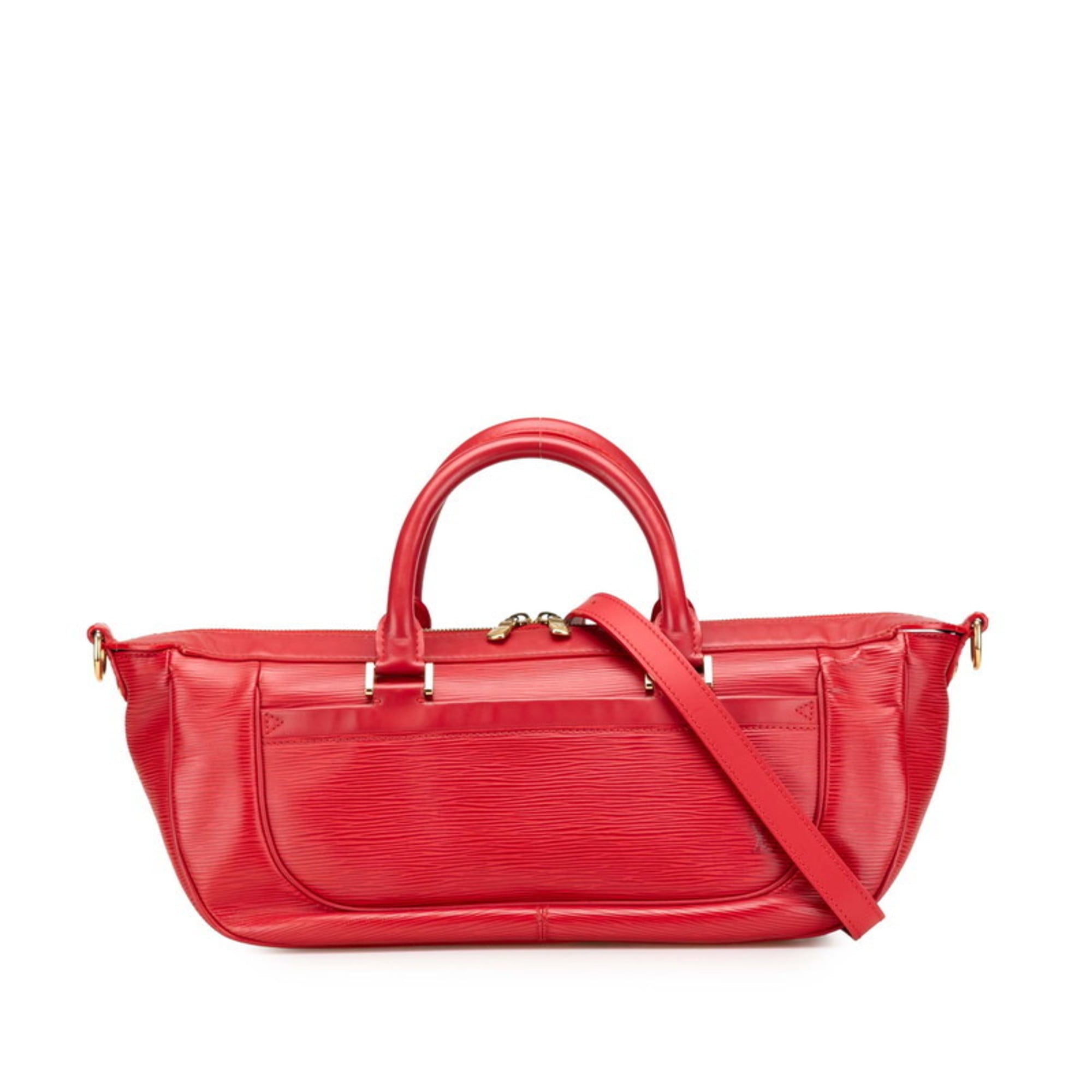 Louis Vuitton Red Color Rouge Leather Handbag Shoulder Bag (Pre-Owned)
