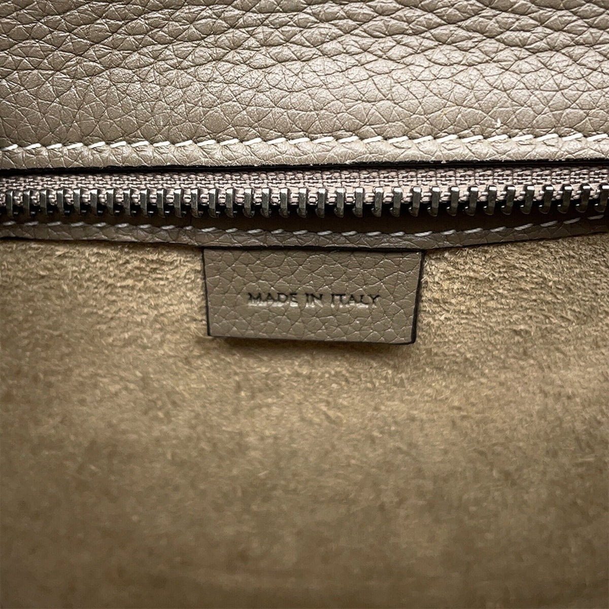 Celine Luggage Grayish Leather Handbag Shoulder Bag (Pre-Owned)