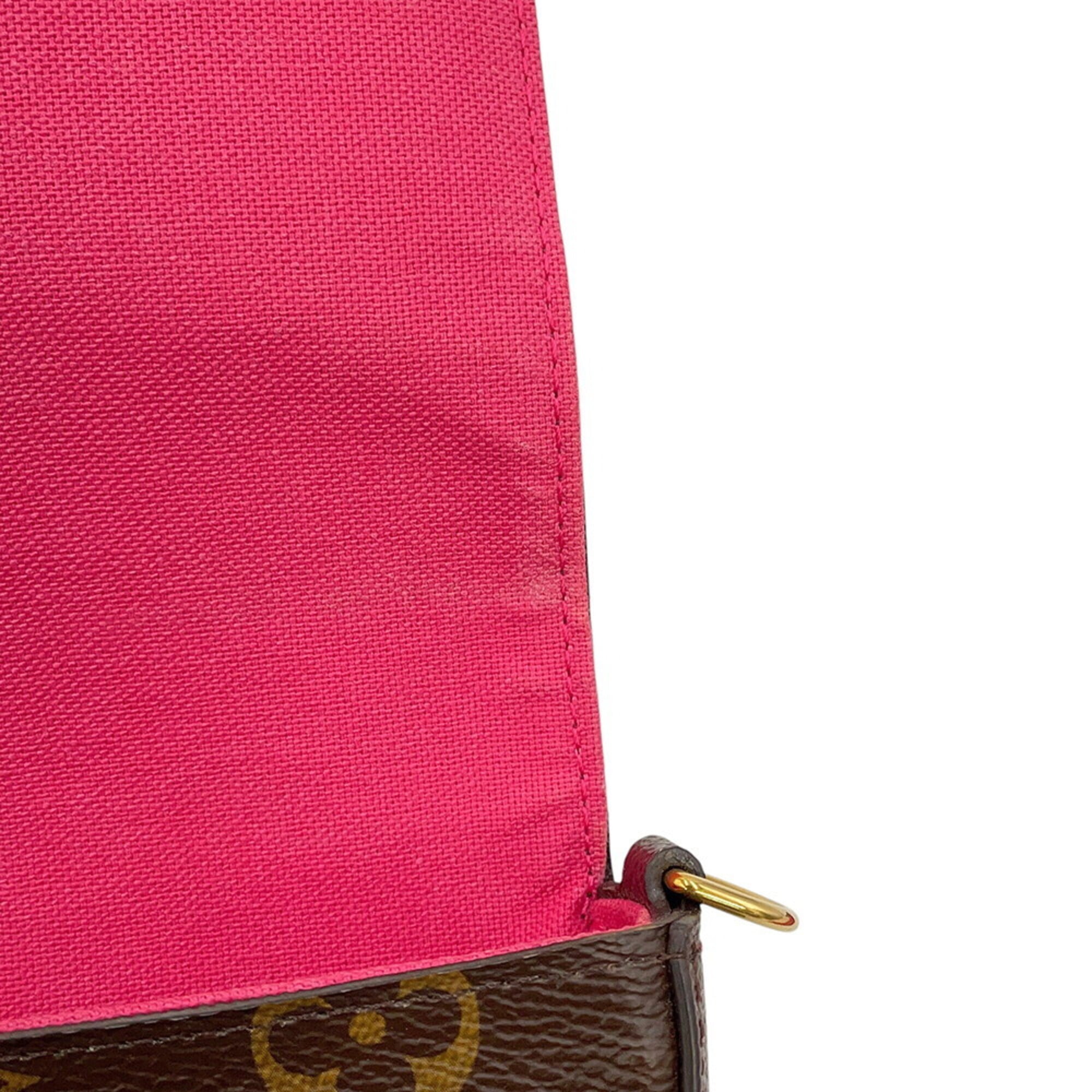 Louis Vuitton Monogram Brown Monogram Chain/Shoulder Wallet (Pre-Owned)