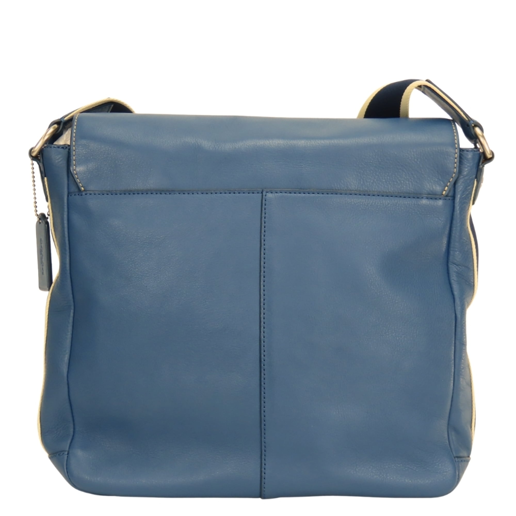 Coach Blue Leather Shoulder Bag (Pre-Owned)