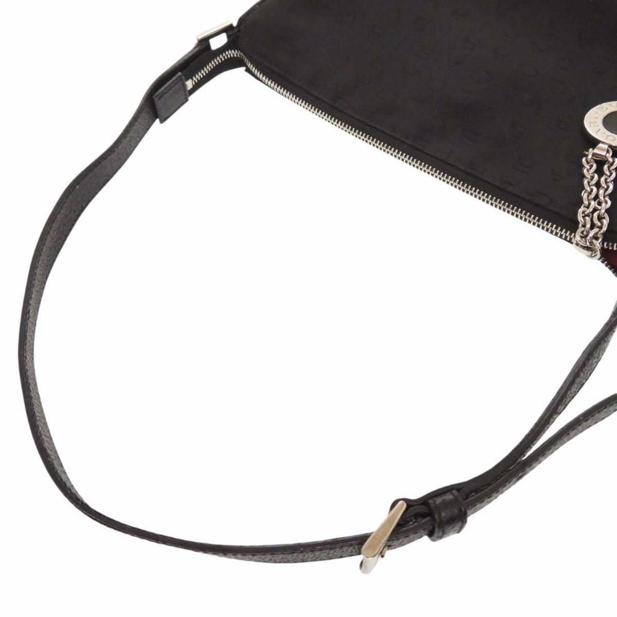 Bvlgari Black Canvas Leather Shoulder Bag (Pre-Owned)