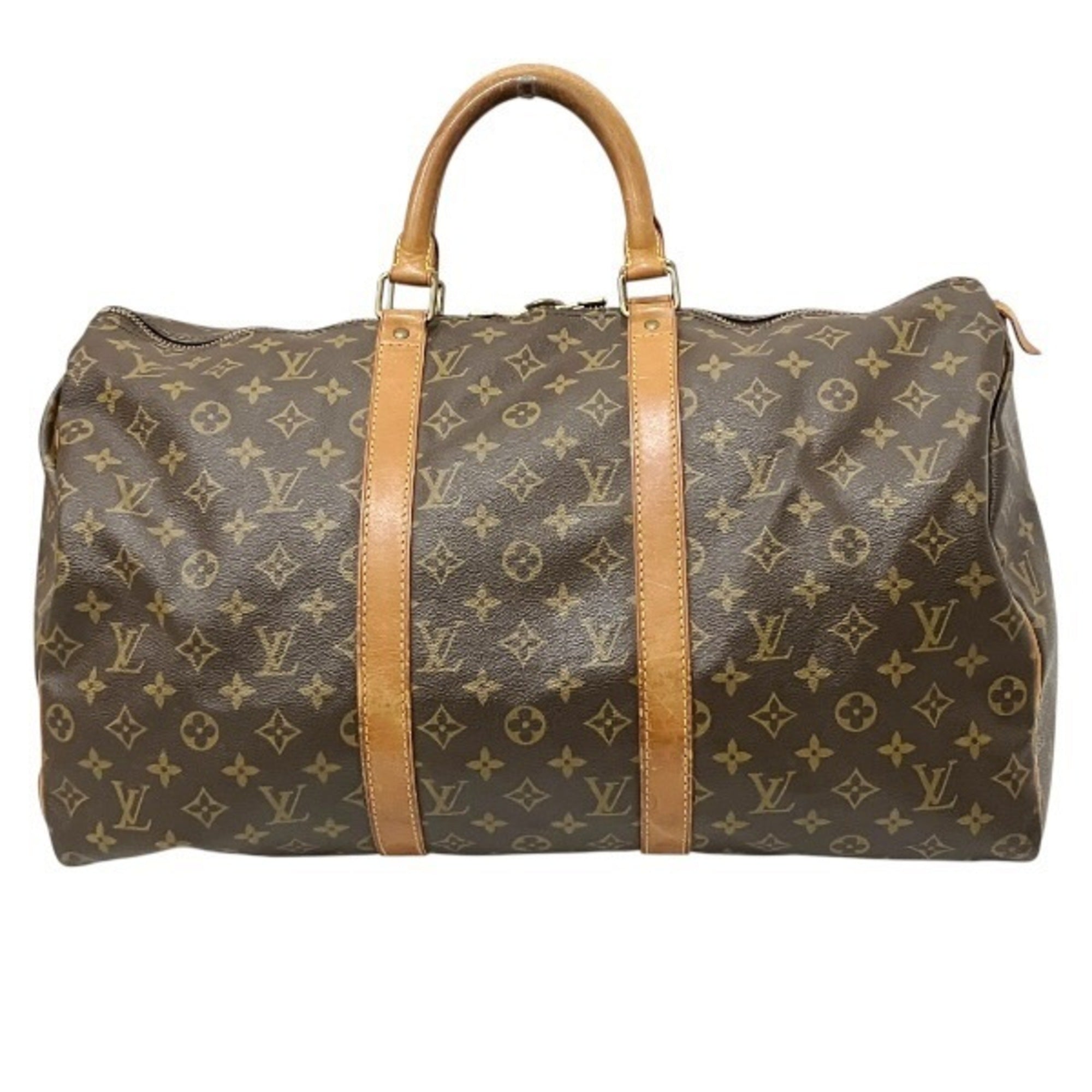 Louis Vuitton Brown Monogram Boston Bag Handbag (Pre-Owned)