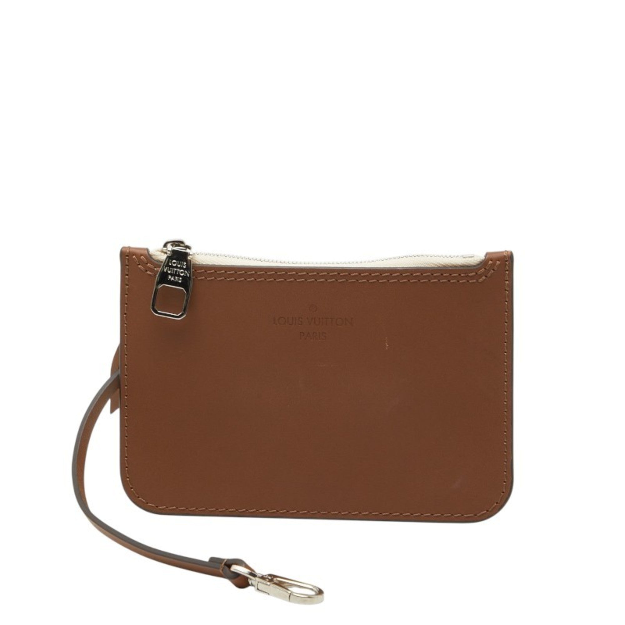 Louis Vuitton Brown Mahina Leather Leather Handbag Pouch (Pre-Owned)