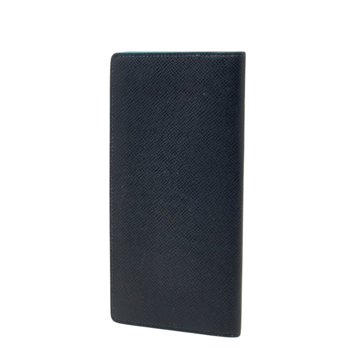 Louis Vuitton Blue Navy Blue Leather Long Bill Wallet (Bi-Fold) (Pre-Owned)