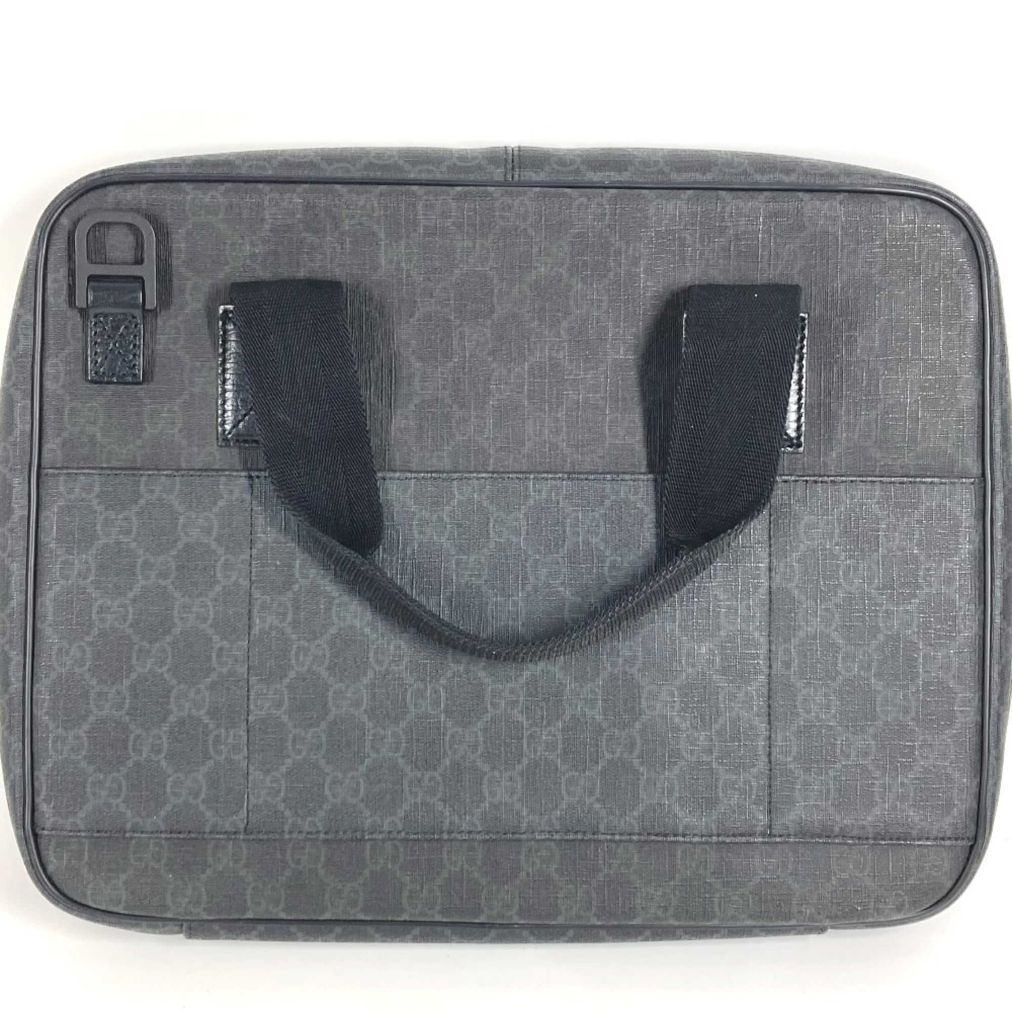 Gucci Black Gg Supreme Handbag Tote Bag (Pre-Owned)