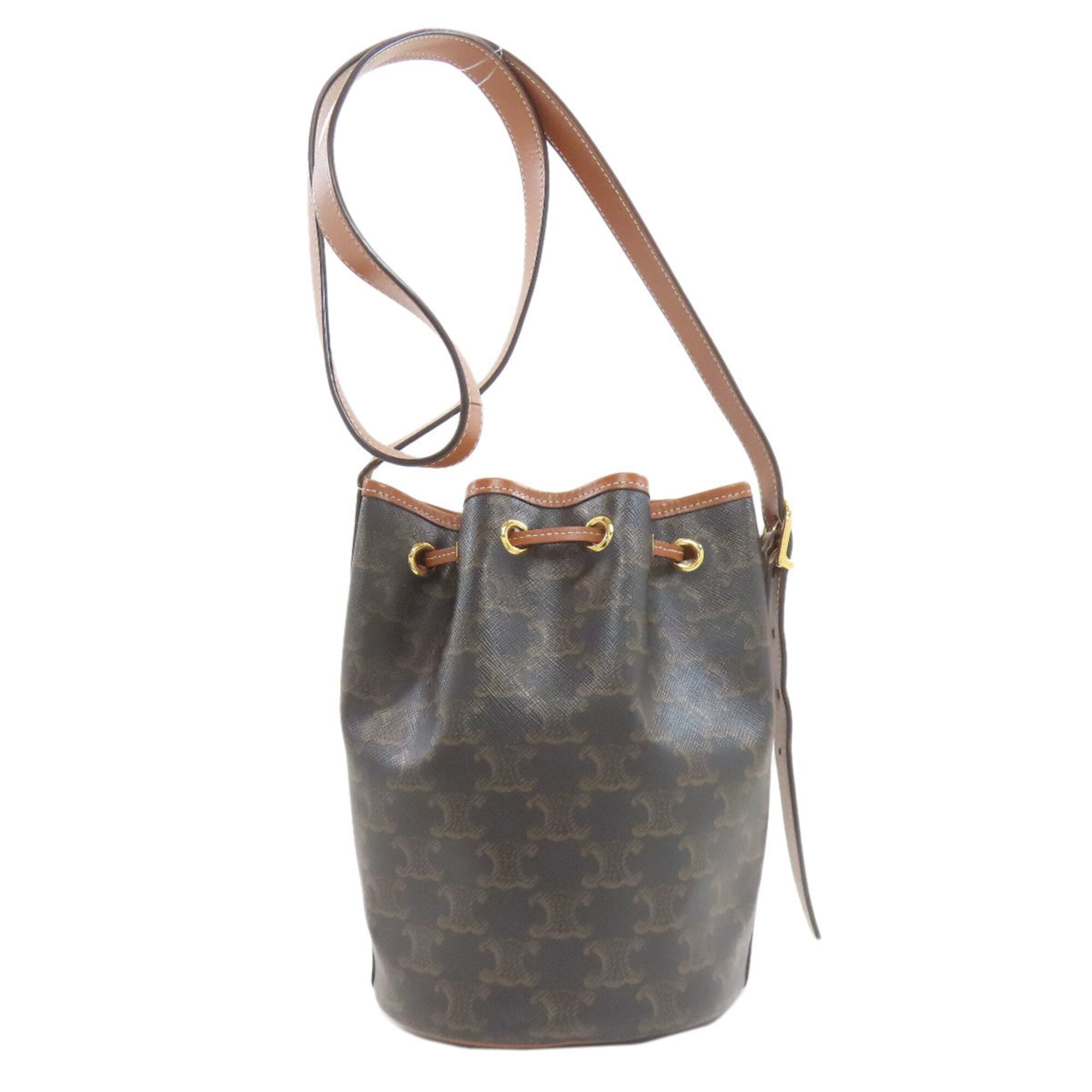 Celine Dark Brown Pvc Shoulder Bag (Pre-Owned)