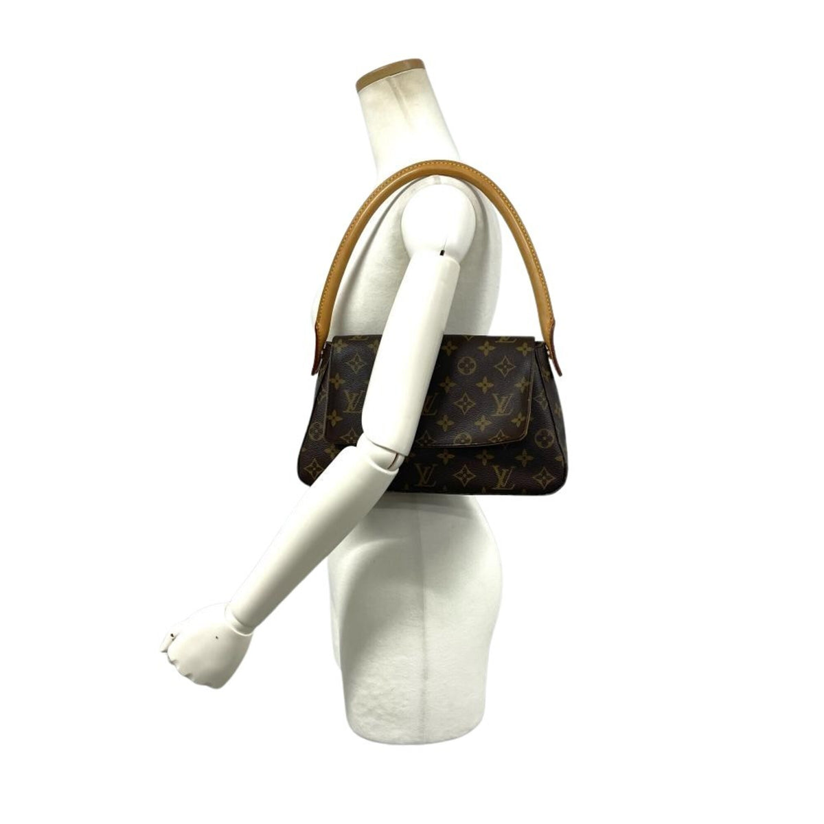 Louis Vuitton Brown Monogram Canvas Shoulder Bag (Pre-Owned)