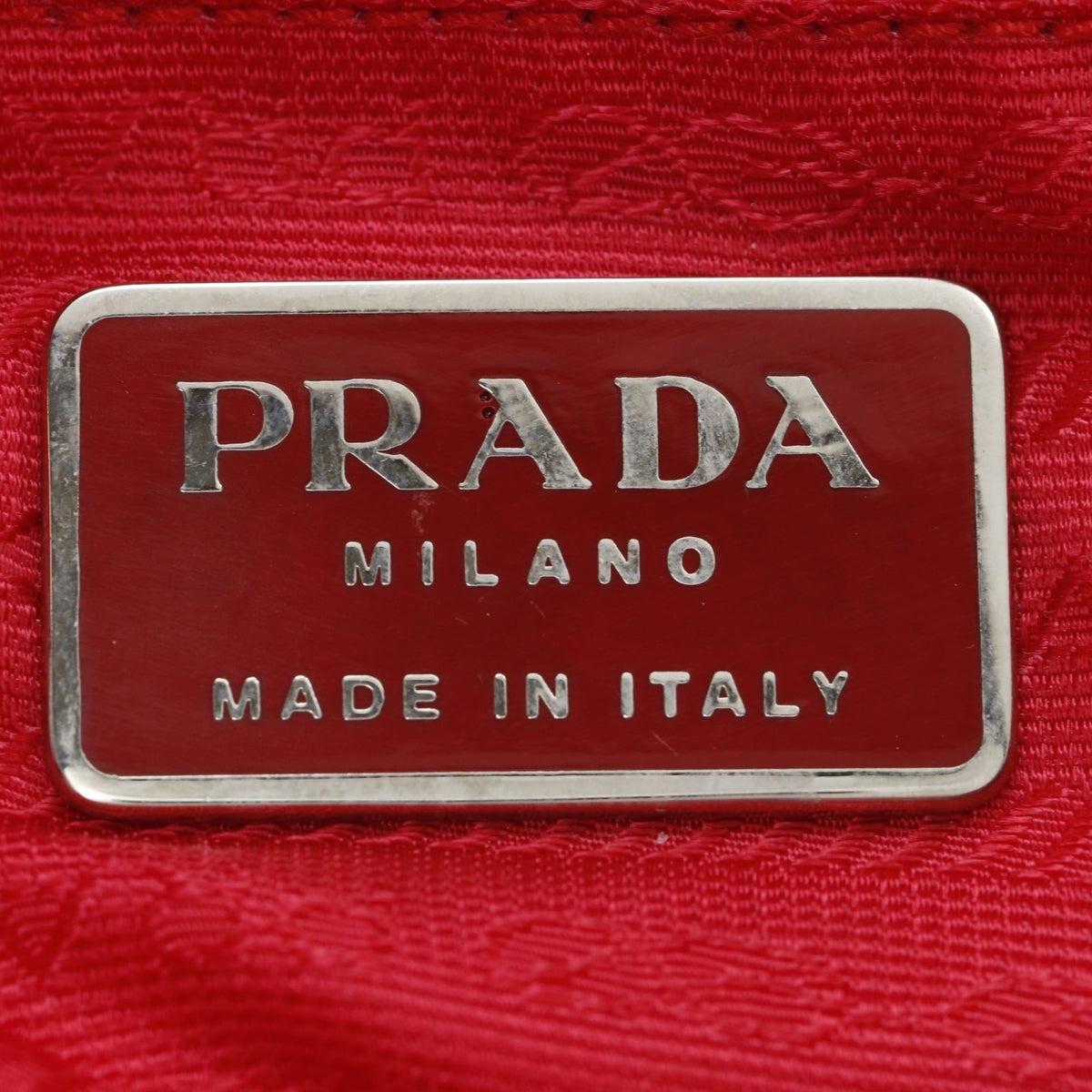 Prada Red Color Nylon Backpack (Pre-Owned)