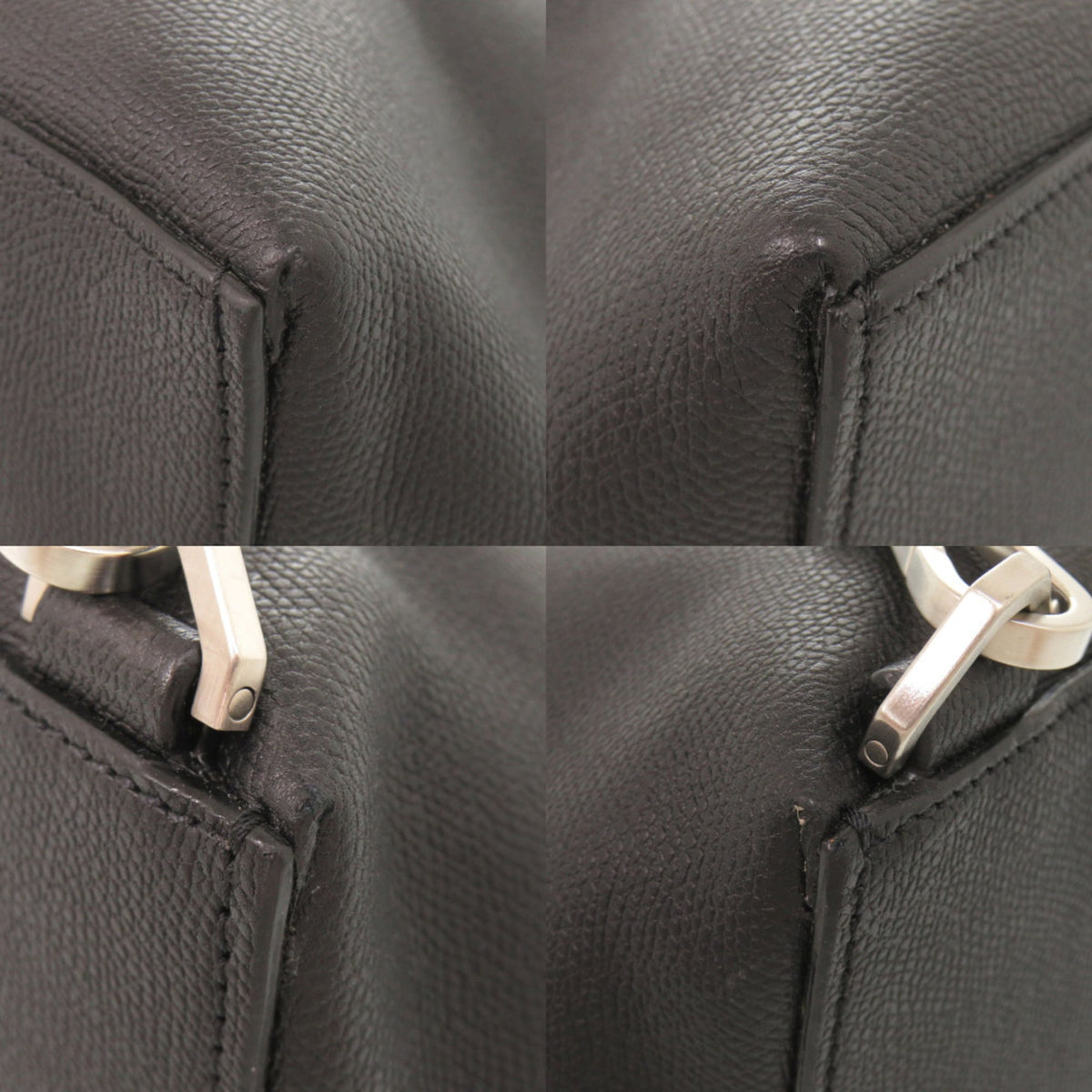 Valextra Black Leather Tote Bag (Pre-Owned)