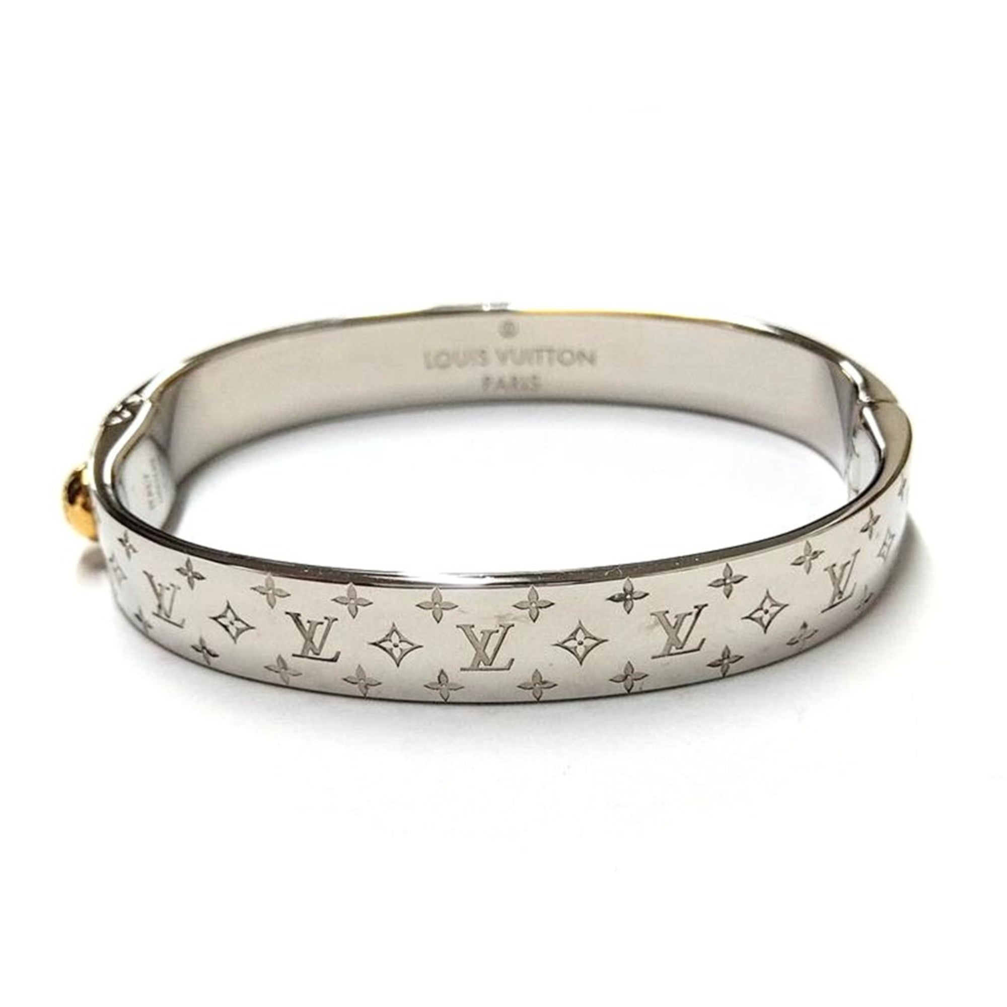 Louis Vuitton Silver Cuff Bracelet (Pre-Owned)