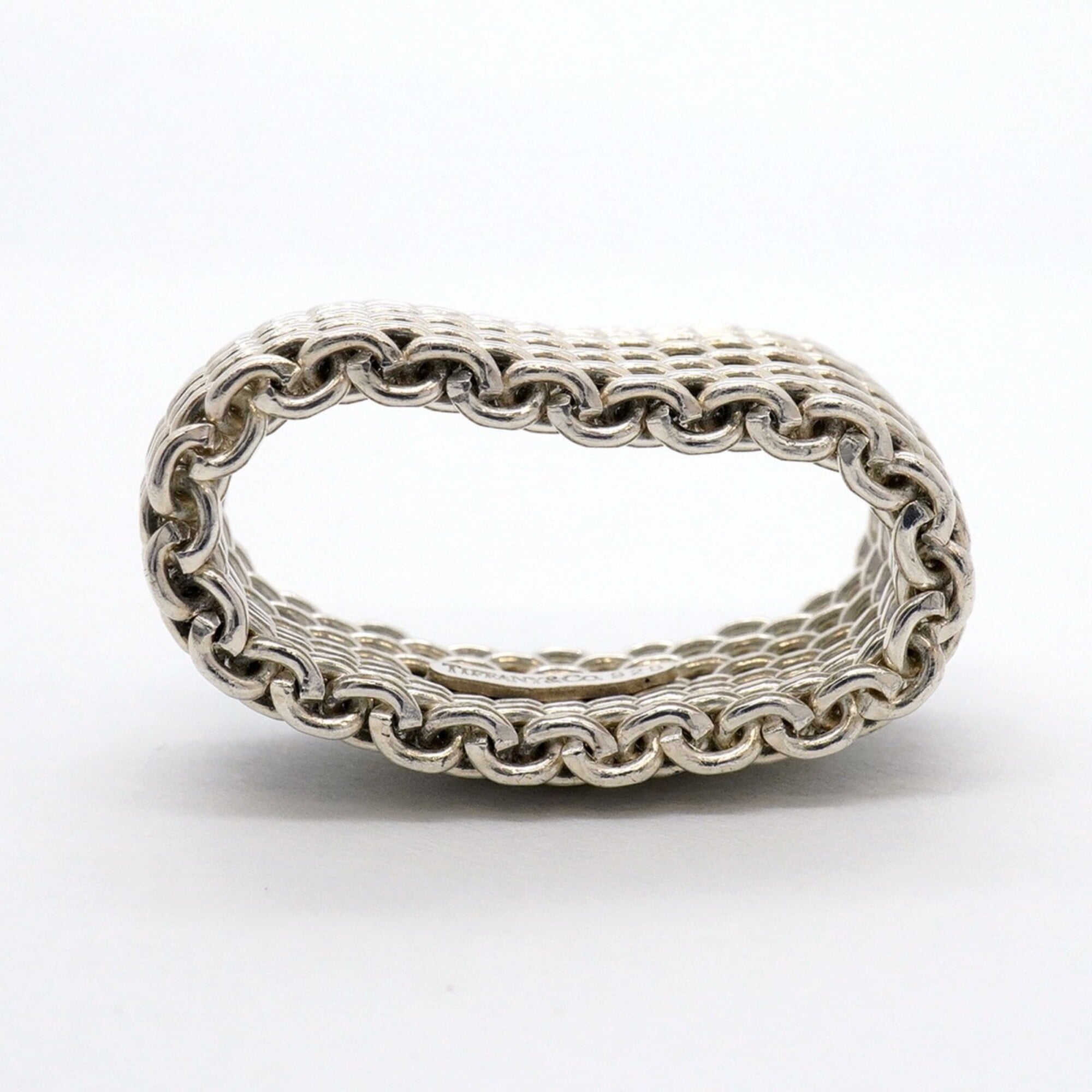 Tiffany Silver 925 Band Ring (Pre-Owned)