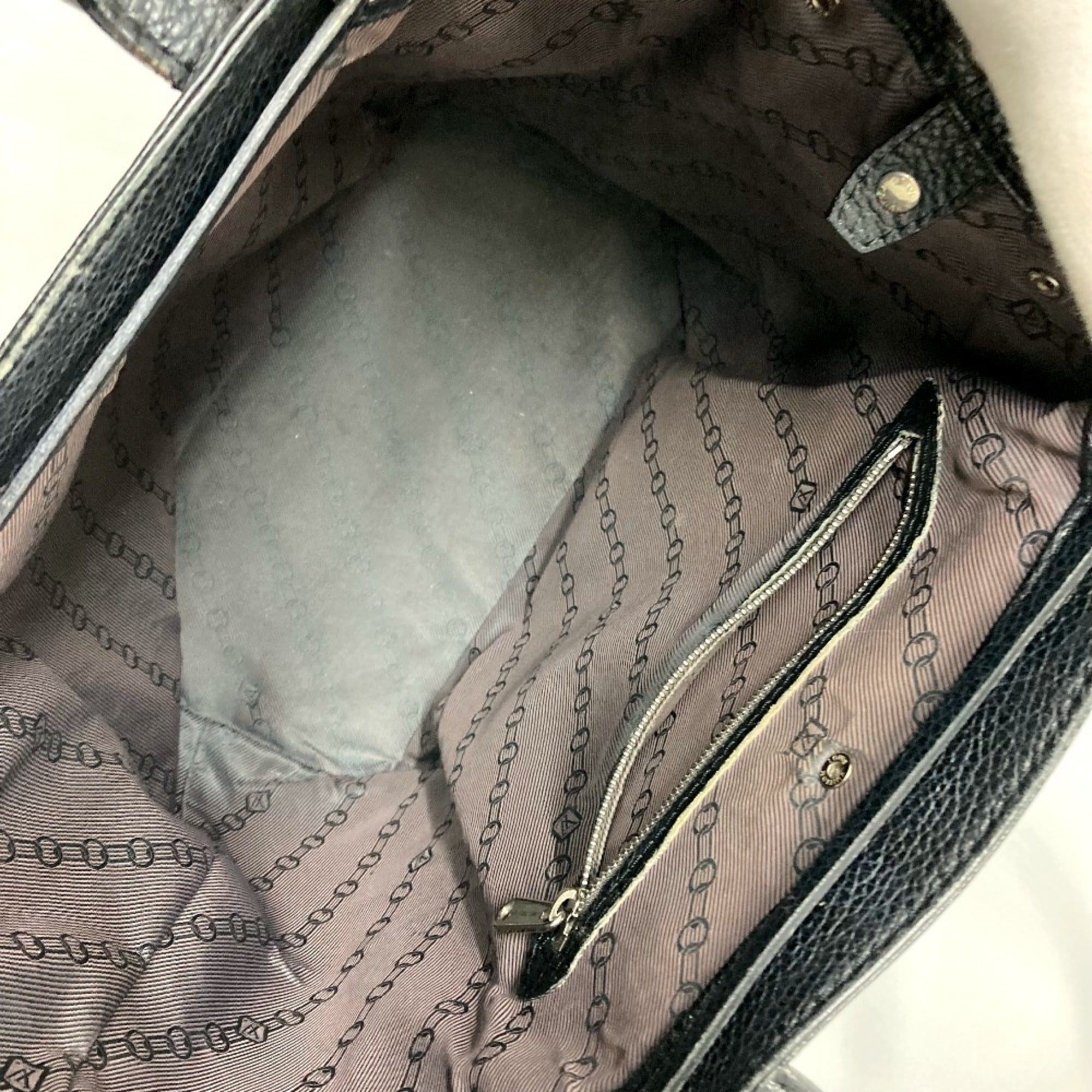 Louis Vuitton Black Noir Leather Tote Bag (Pre-Owned)