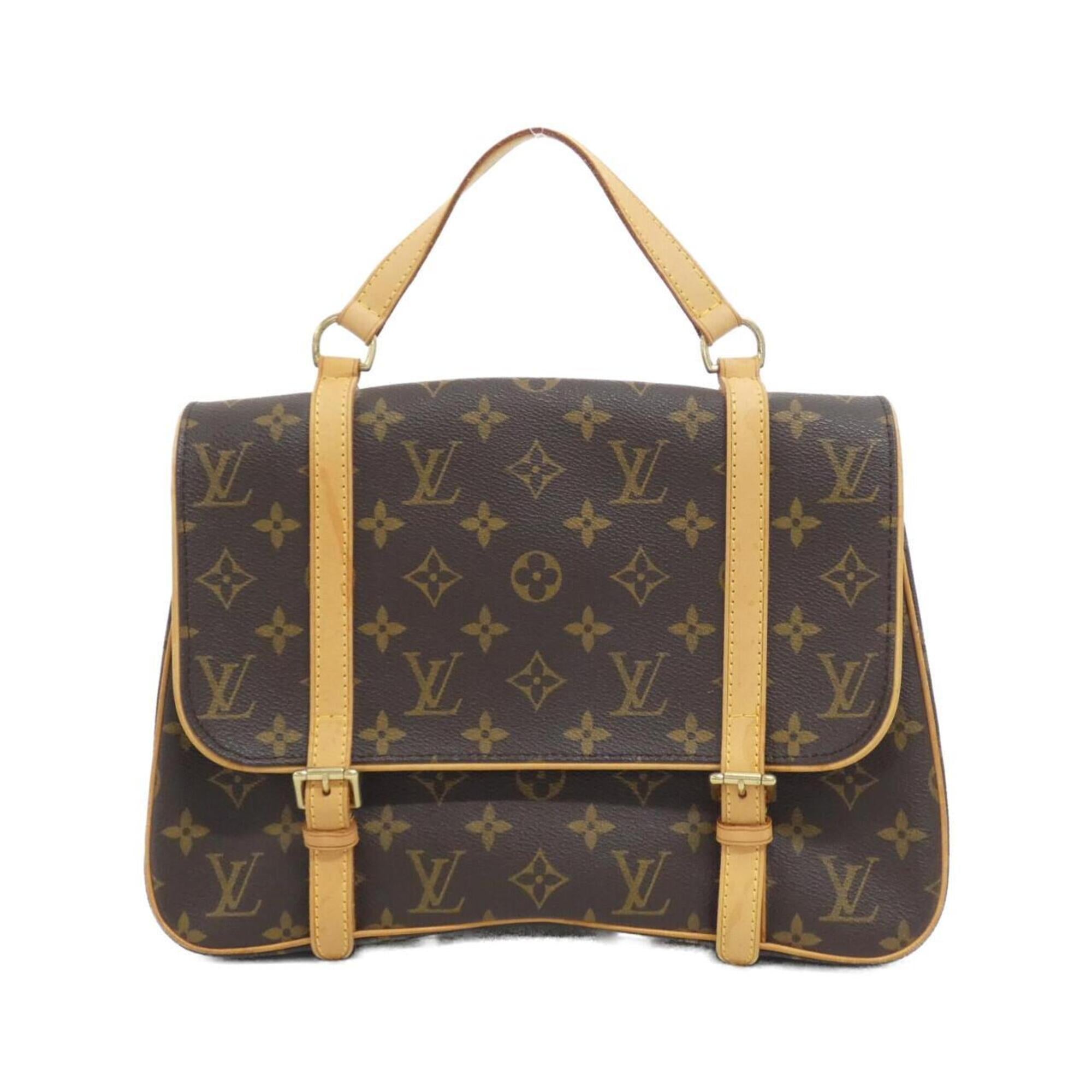 Louis Vuitton Monogram Marron Coated Canvas Backpack (Pre-Owned)
