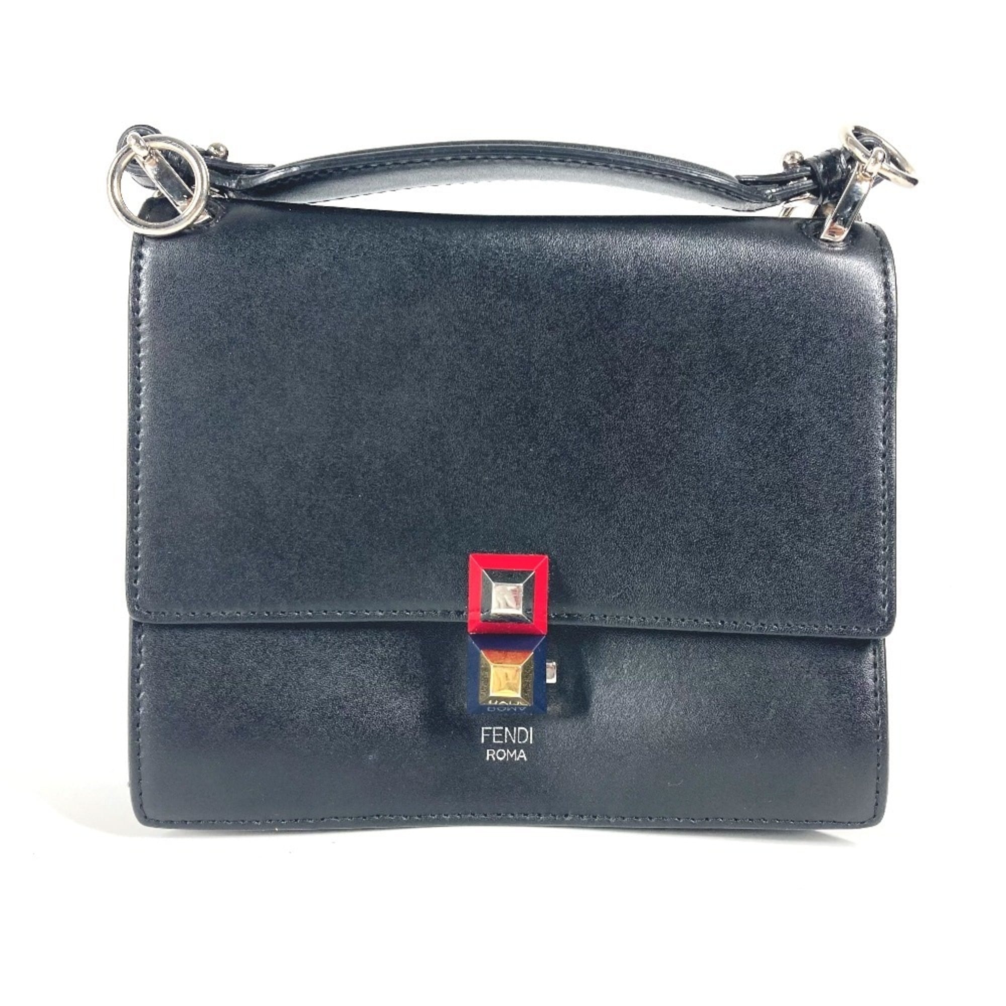 Fendi Black Leather Handbag (Pre-Owned)