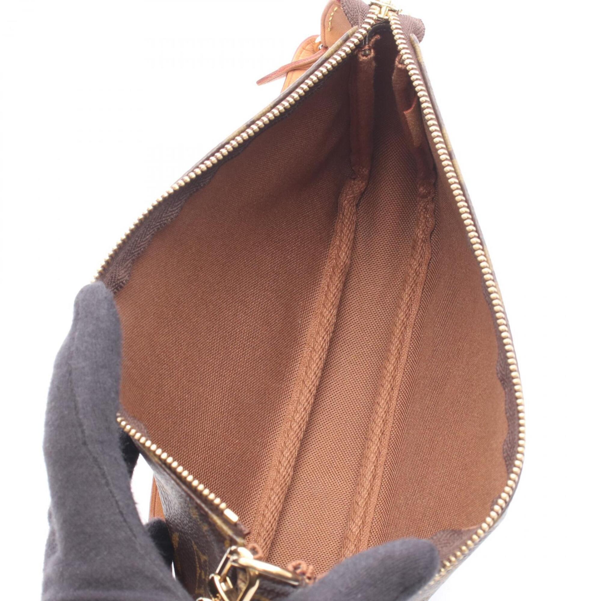 Louis Vuitton Brown Coated Canvas Pvc Monogram Leather Handbag (Pre-Owned)