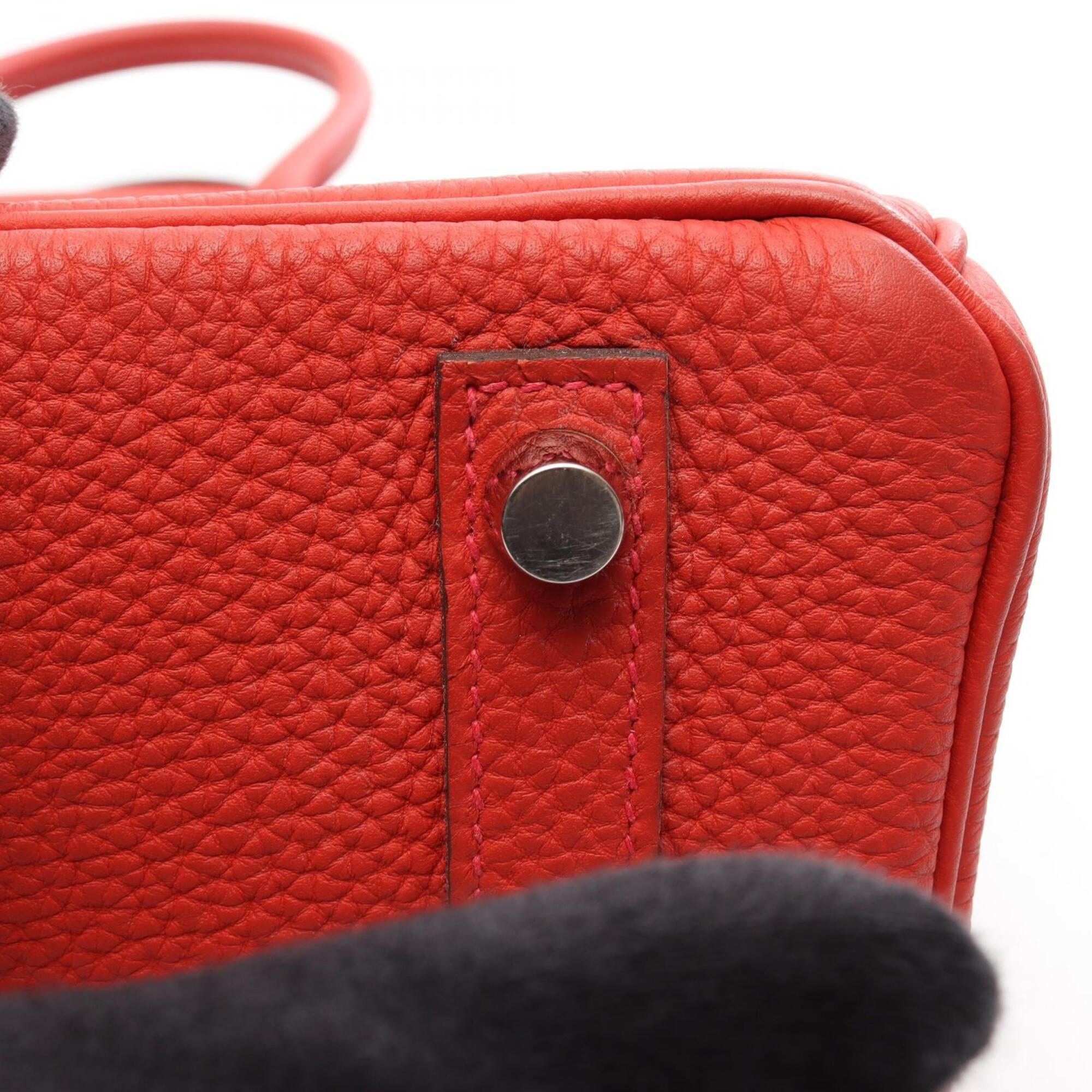 Hermes Red Color Togo Leather Handbag (Pre-Owned)