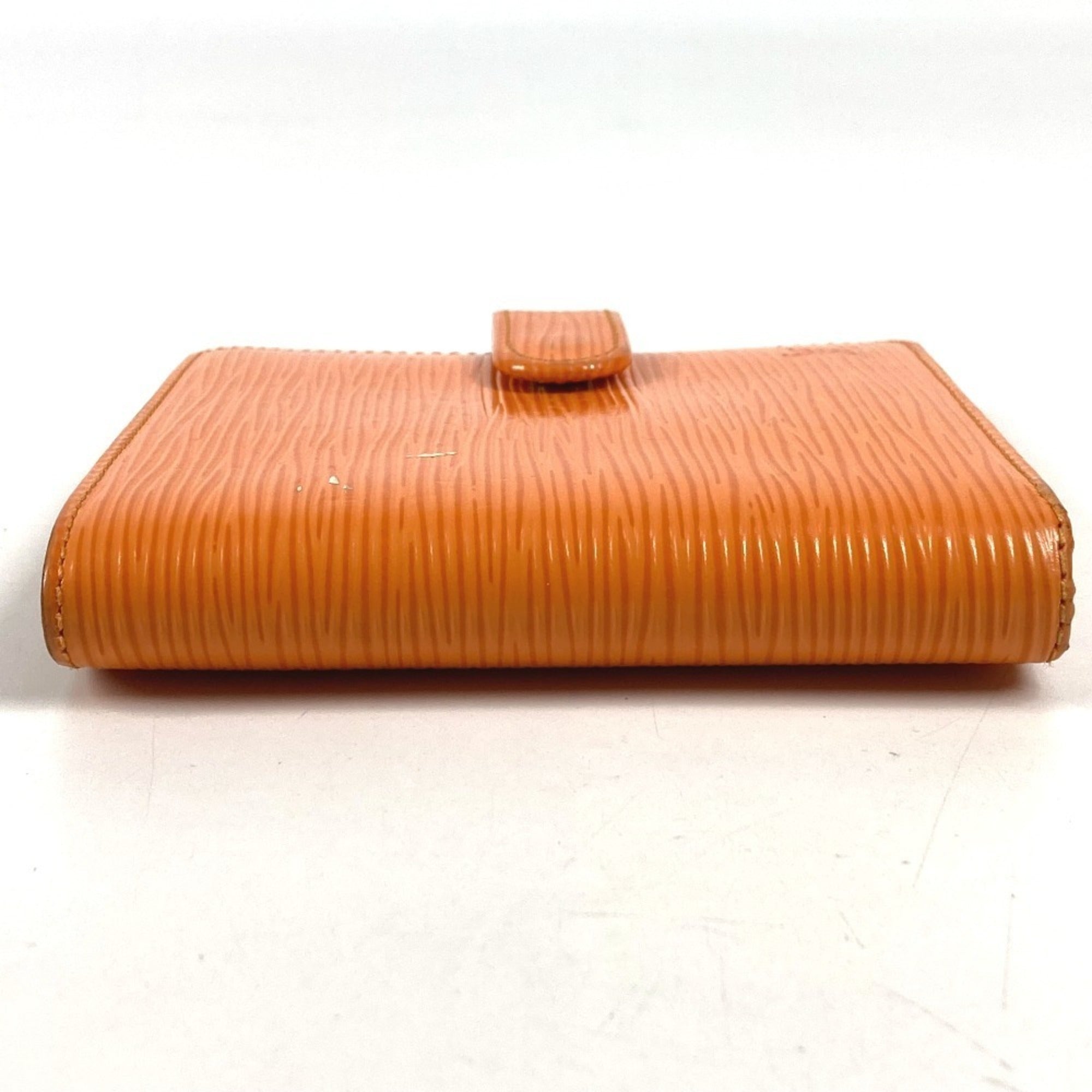 Louis Vuitton Epi Orange Epi Leather Wallet (Bi-Fold) (Pre-Owned)