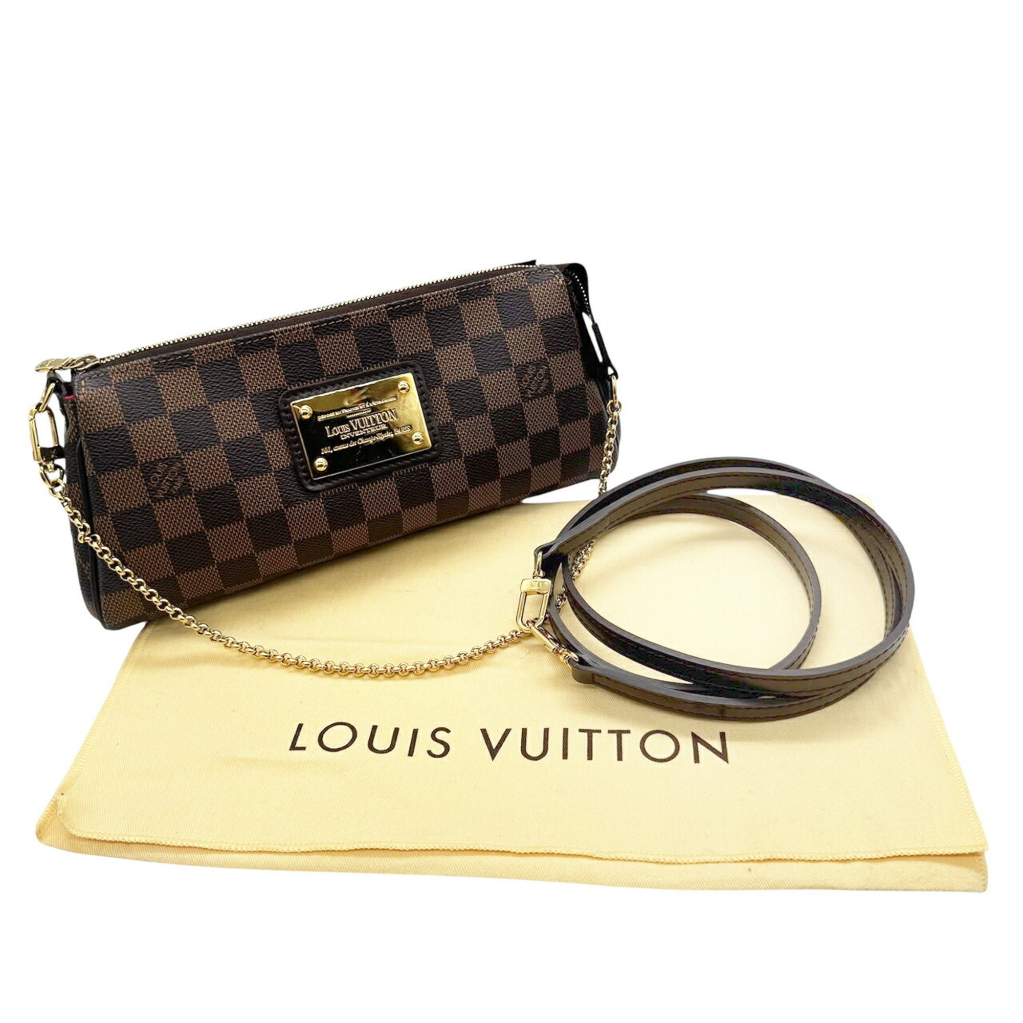Louis Vuitton Brown Damier Canvas Ebene Damier Canvas Pochette Shoulder Bag (Pre-Owned)