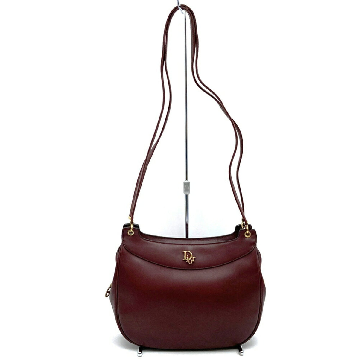 Christian Dior Red Color Leather Shoulder Bag (Pre-Owned)