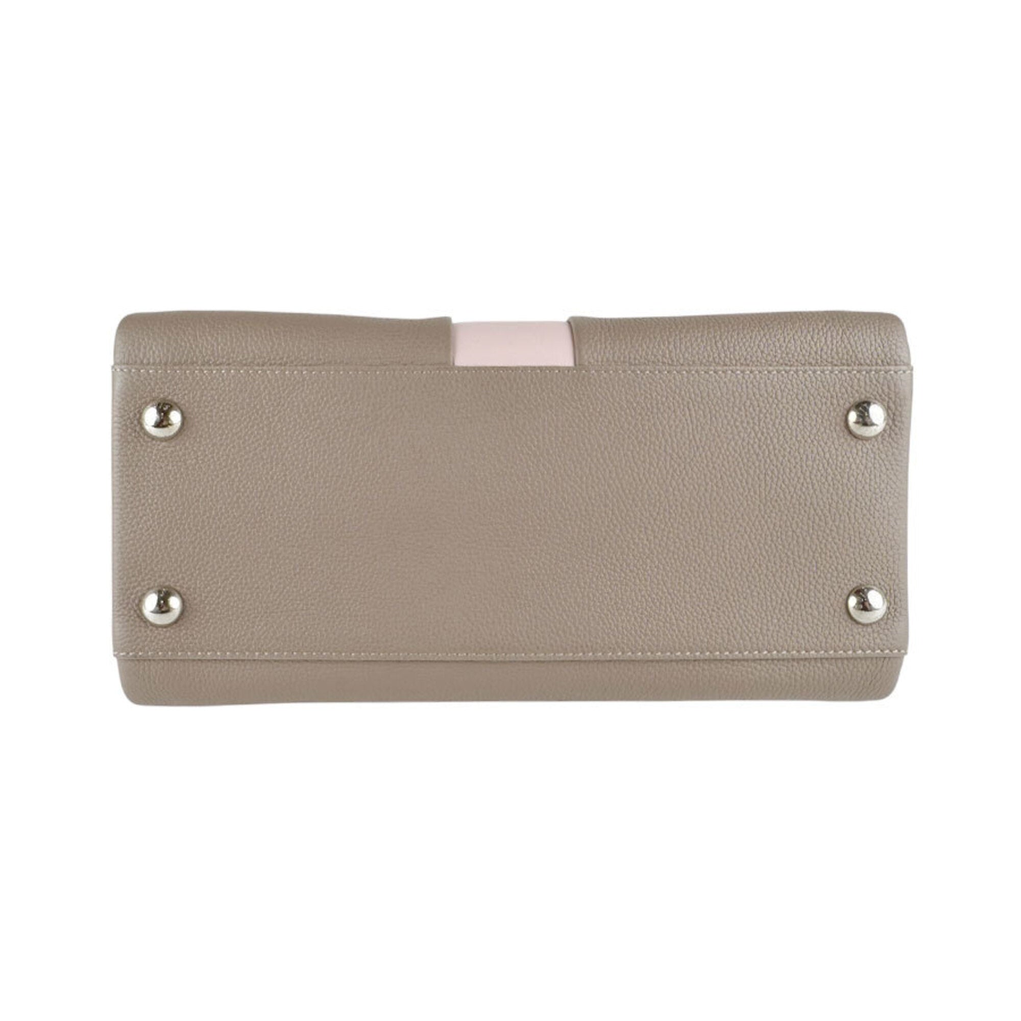 Louis Vuitton Grayish Pink Leather Handbag Shoulder Bag (Pre-Owned)