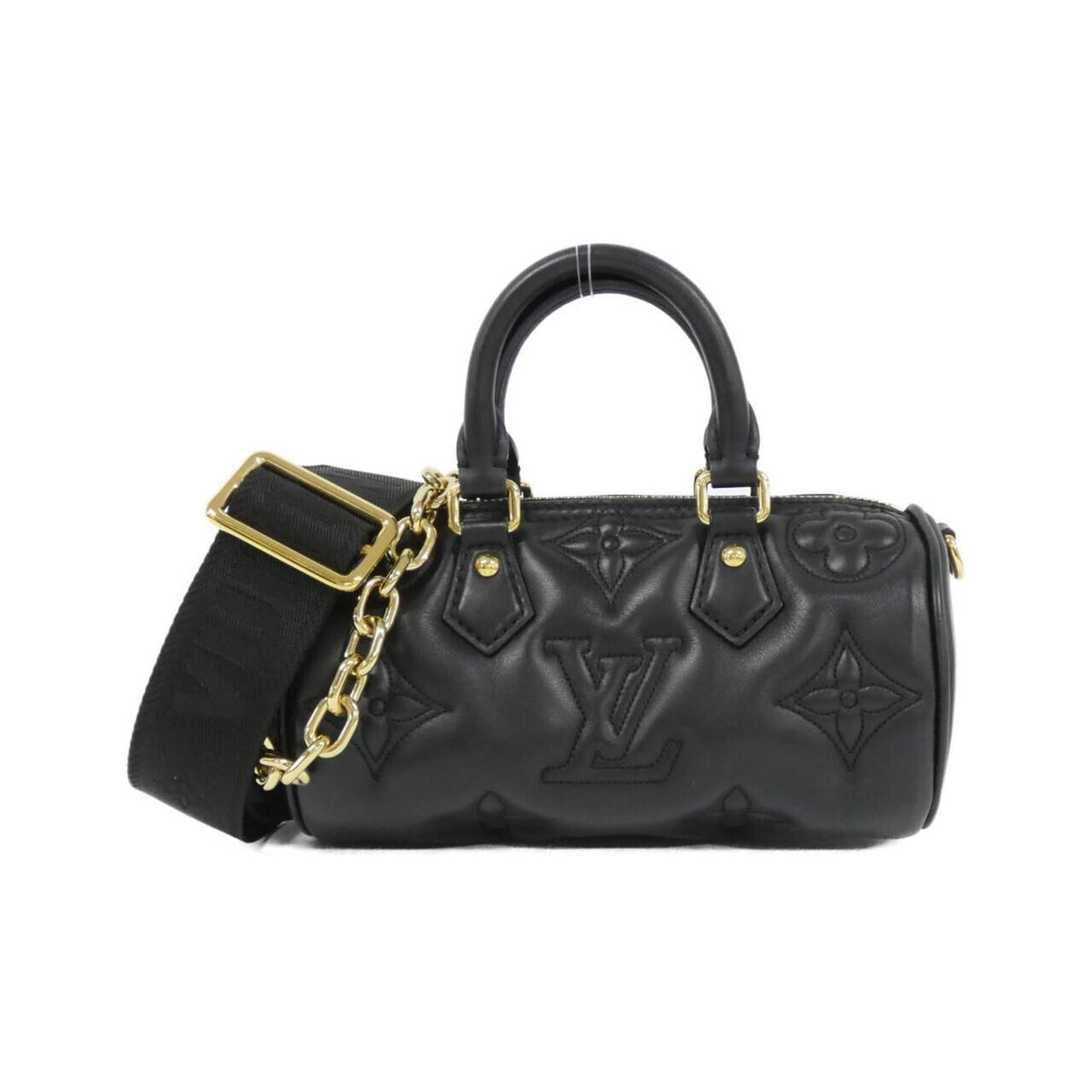 Louis Vuitton Black Leather Shoulder Bag (Pre-Owned)