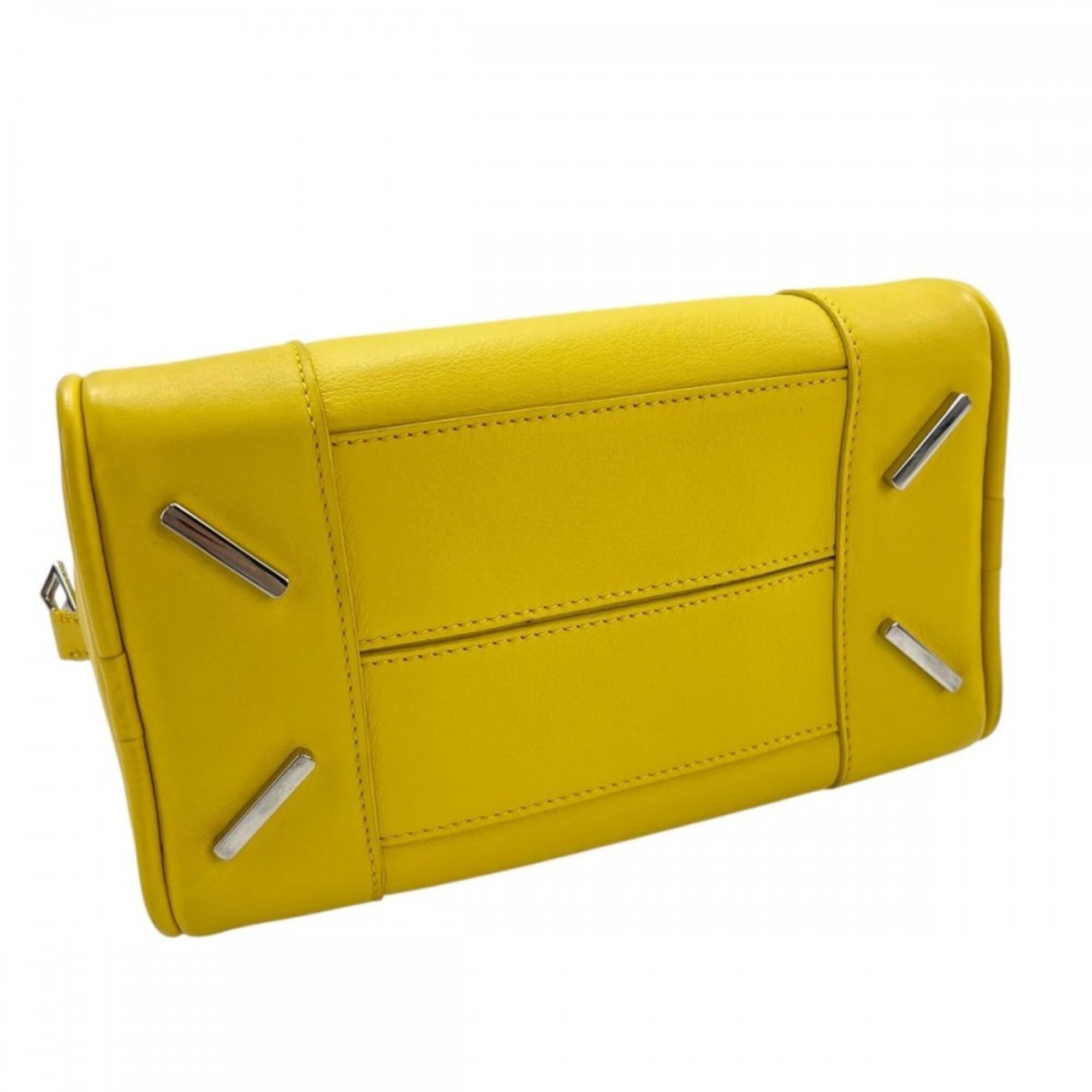 Loewe Yellow Leather Handbag Shoulder Bag (Pre-Owned)